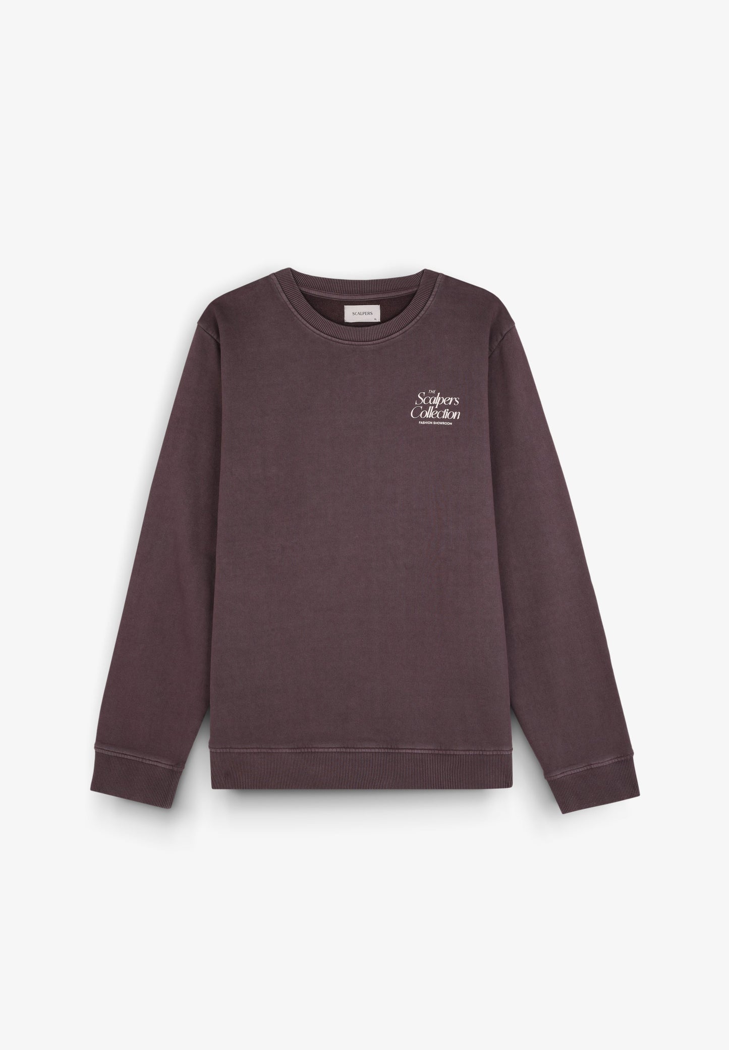 FADED SWEATSHIRT WITH LOGO PRINT