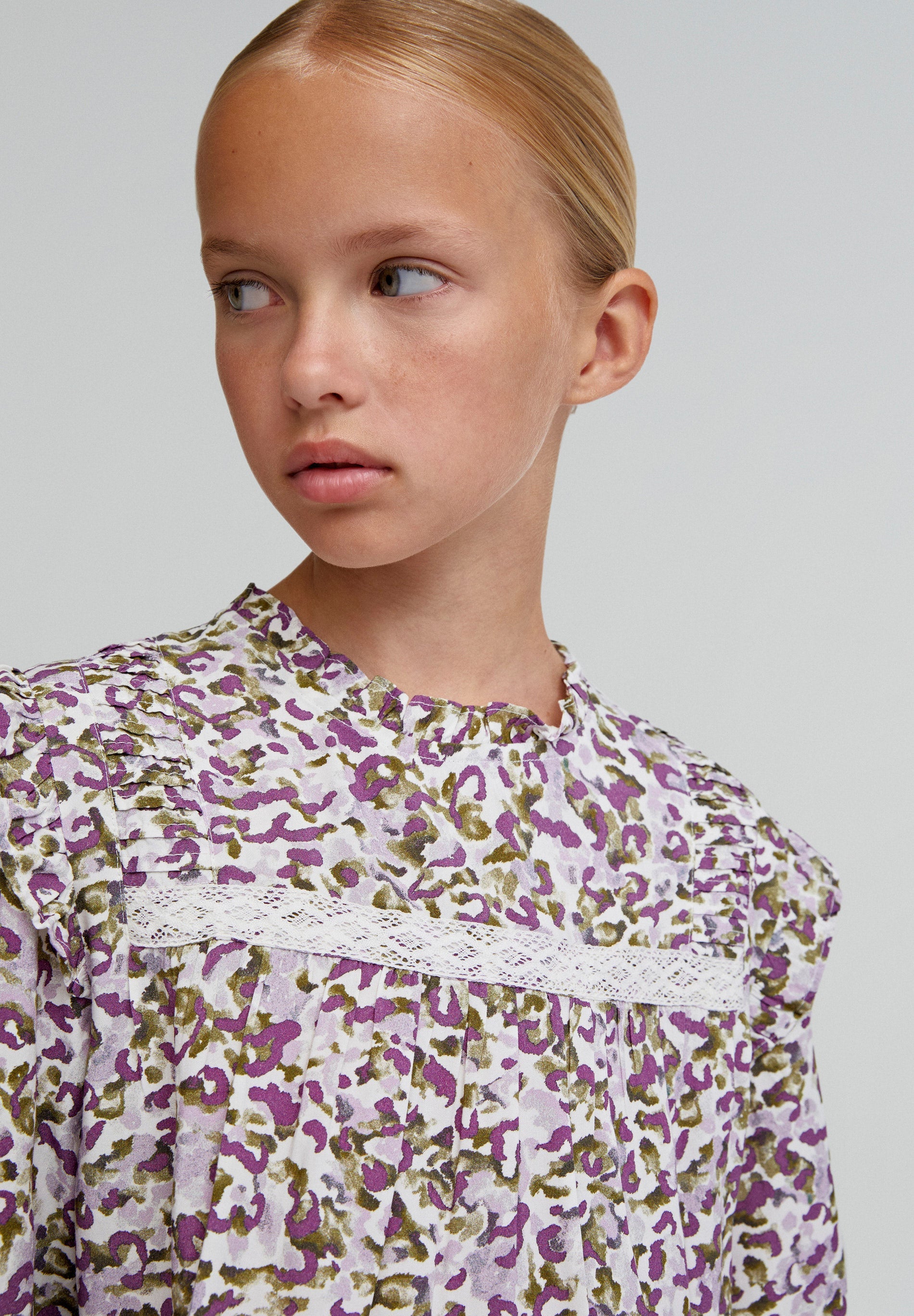 BLOUSE PLISSÉE POUR FILLES