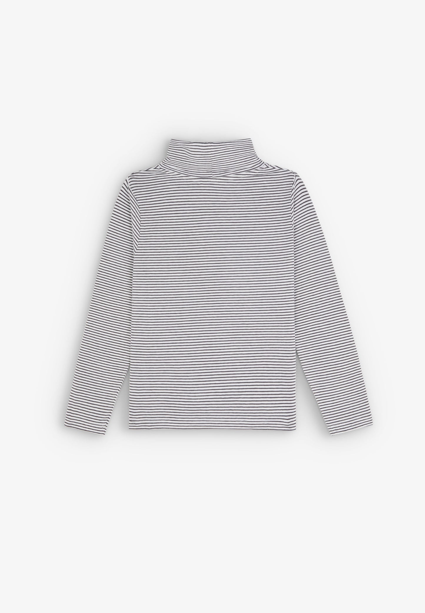 STRIPED COLLARED T-SHIRT