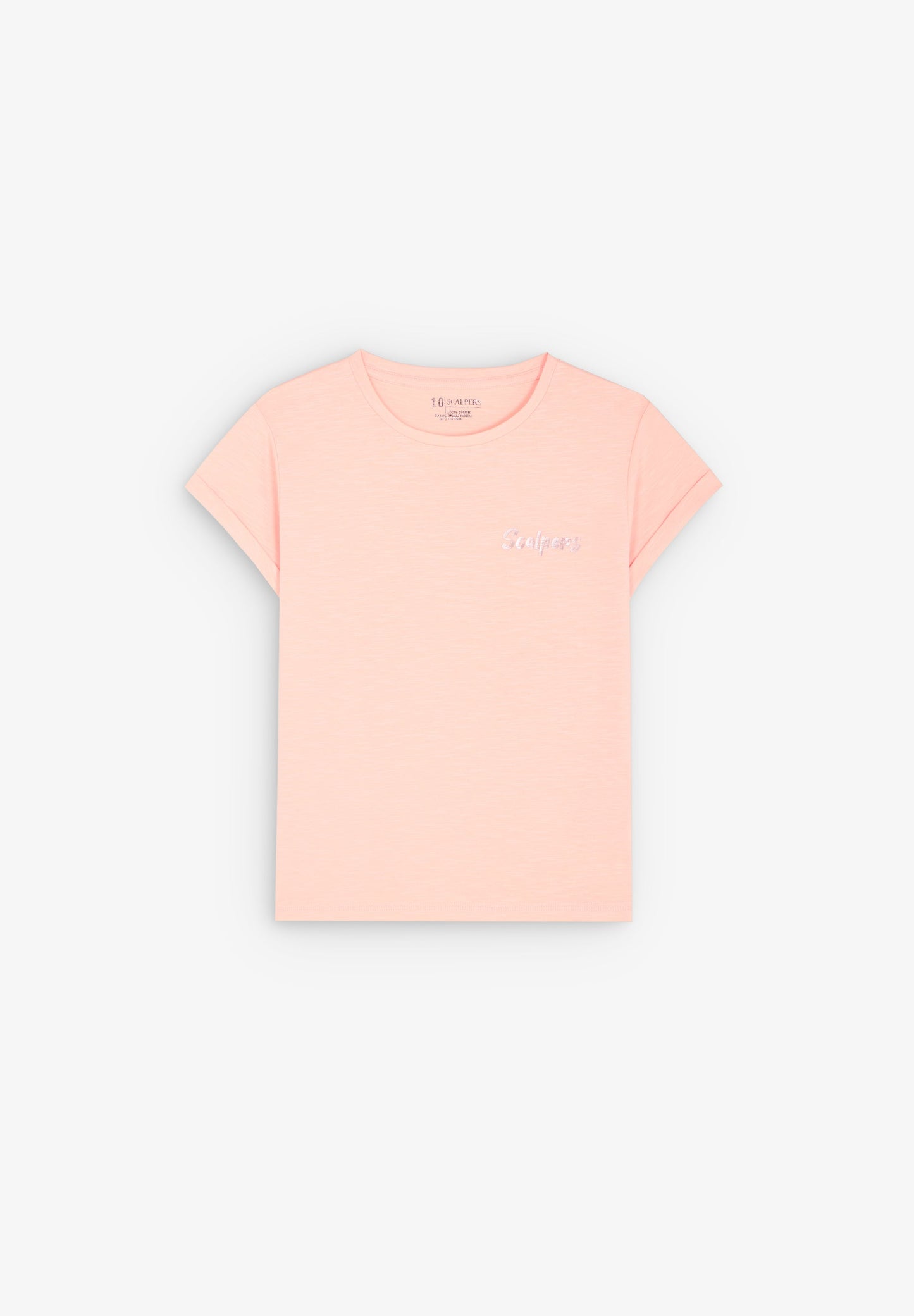 T-SHIRT EN MAILLE FLUO AVEC CRÂNE AU DOS