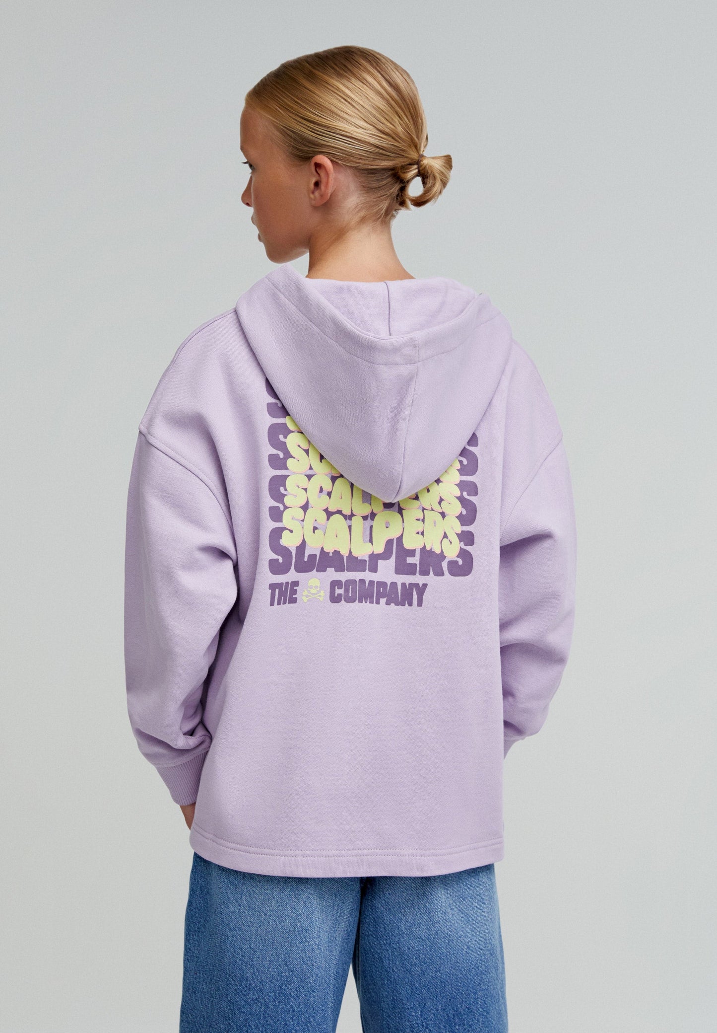 LETTERING ZIP HOODIE GIRLS