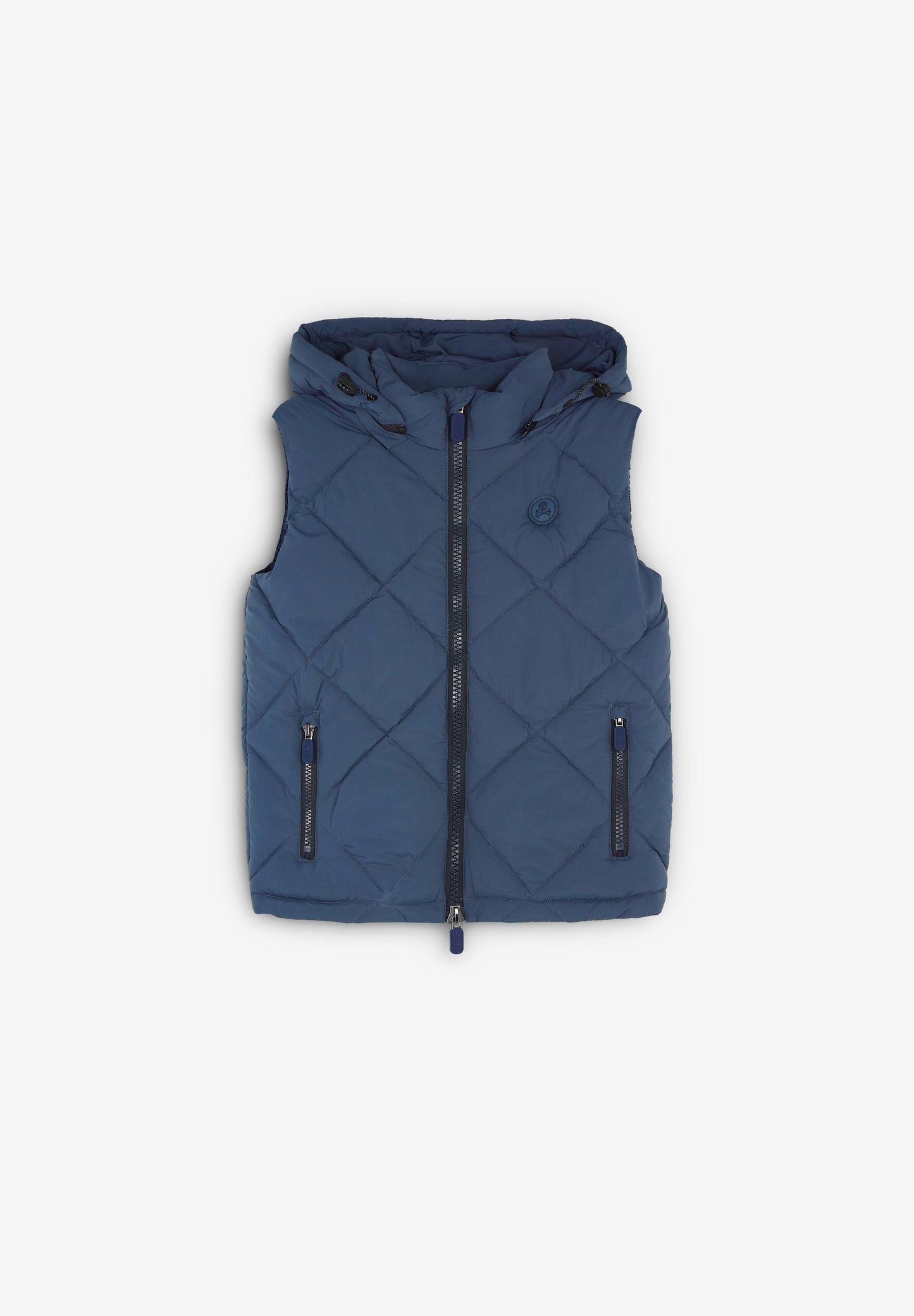 QUILTED GILET WITH HOOD