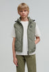 QUILTED GILET WITH HOOD