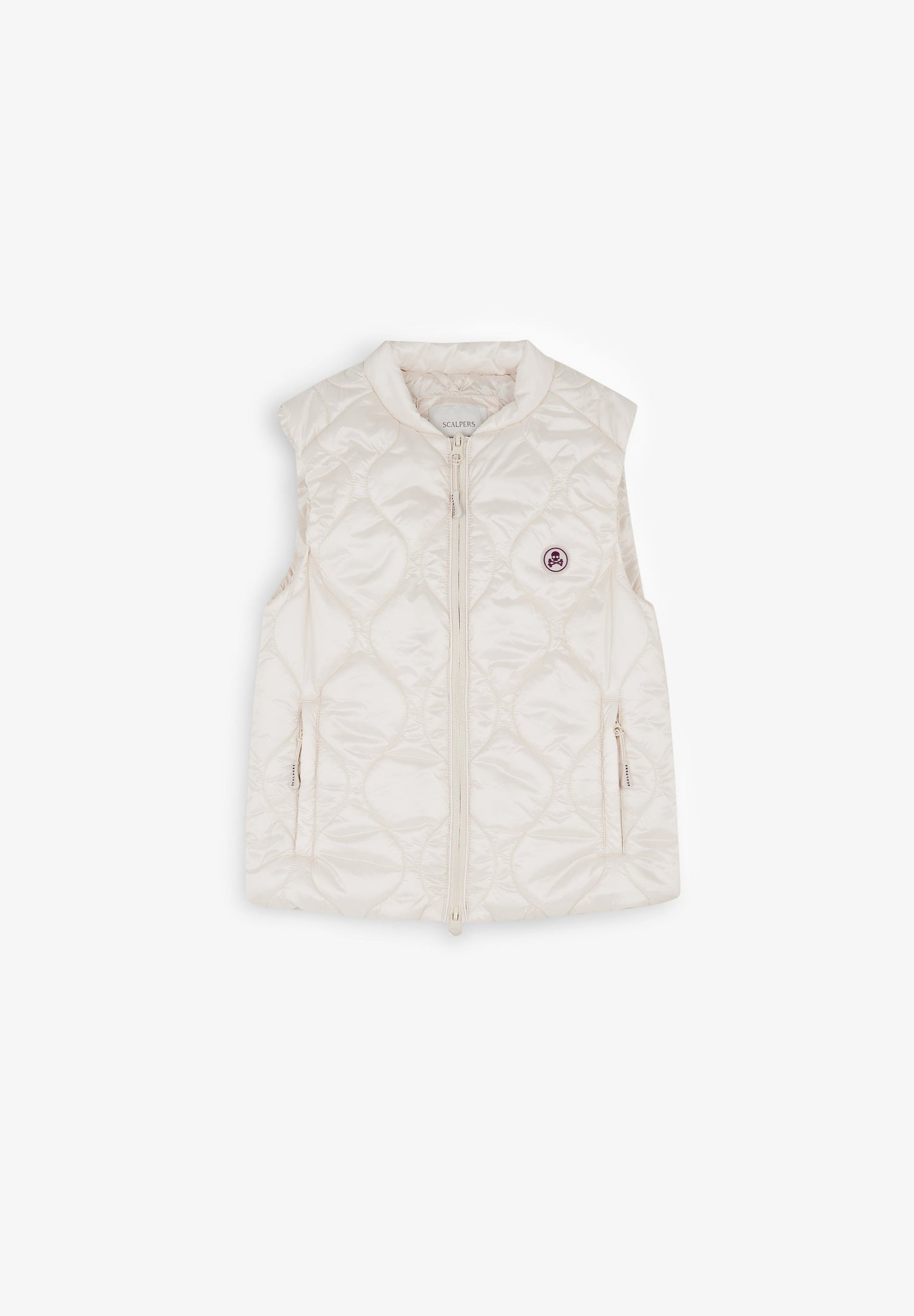 PUFFER VEST WITH SKULL