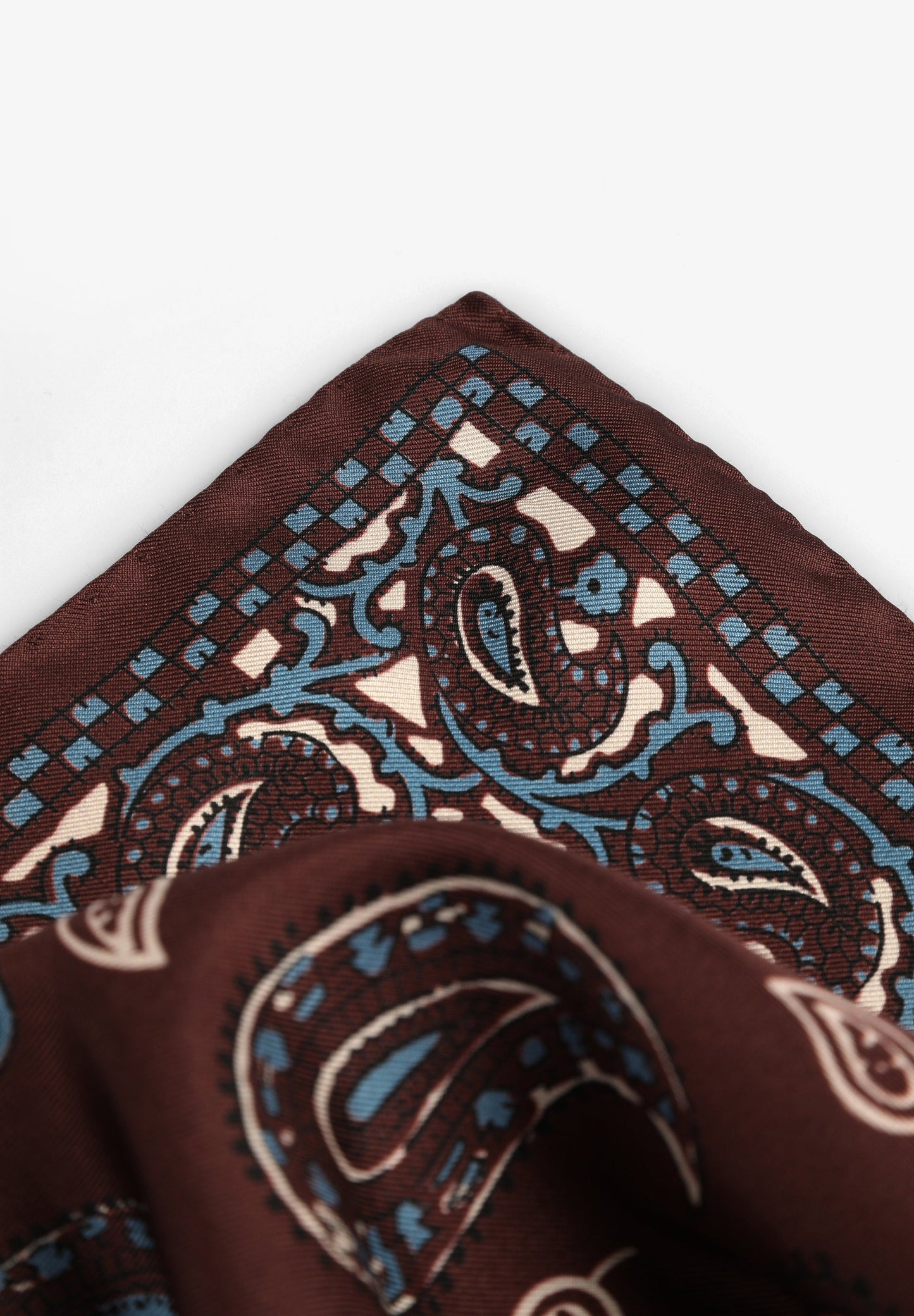 SILK PAISLEY POCKET SQUARE