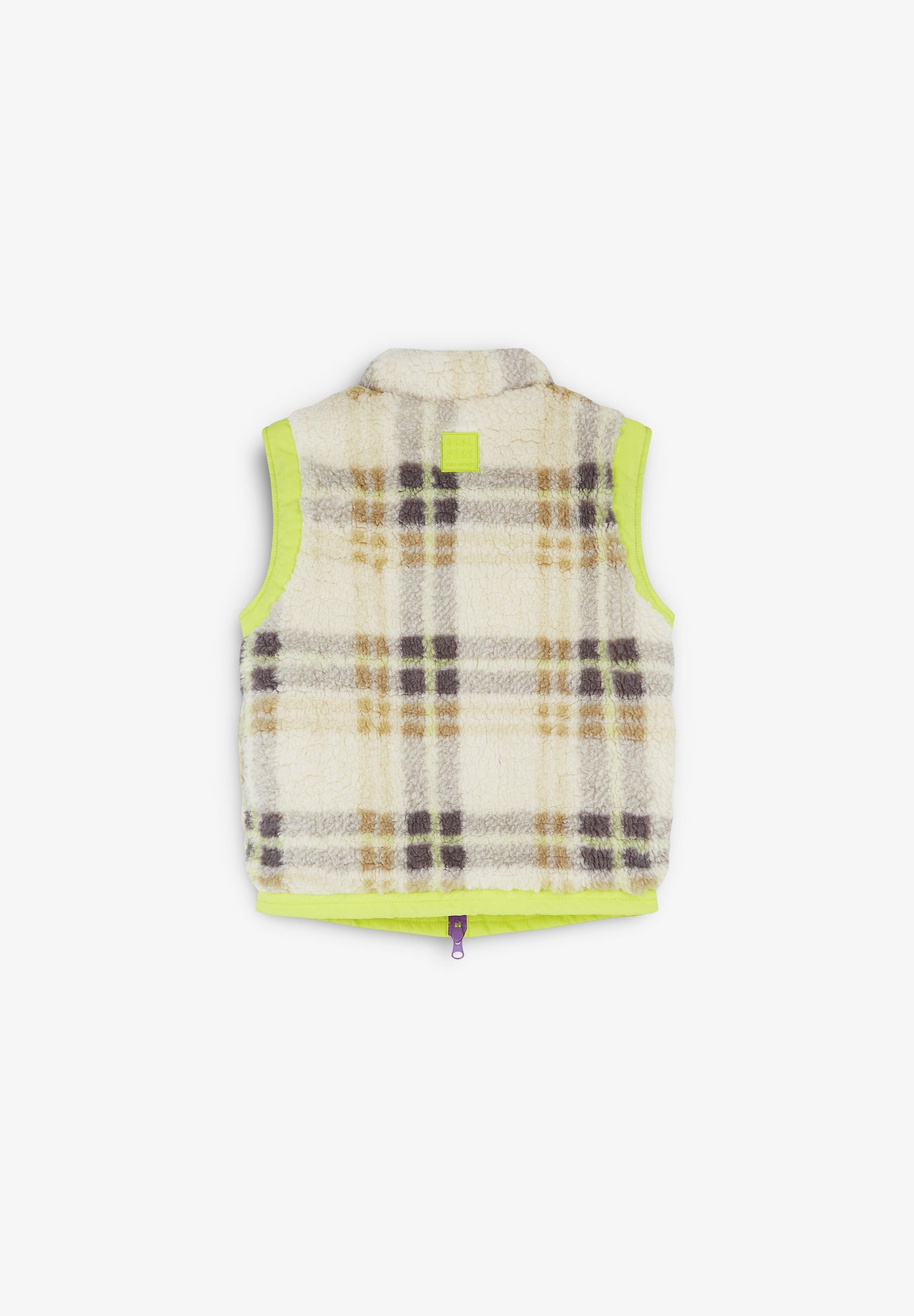 CHECKED FLEECE VEST