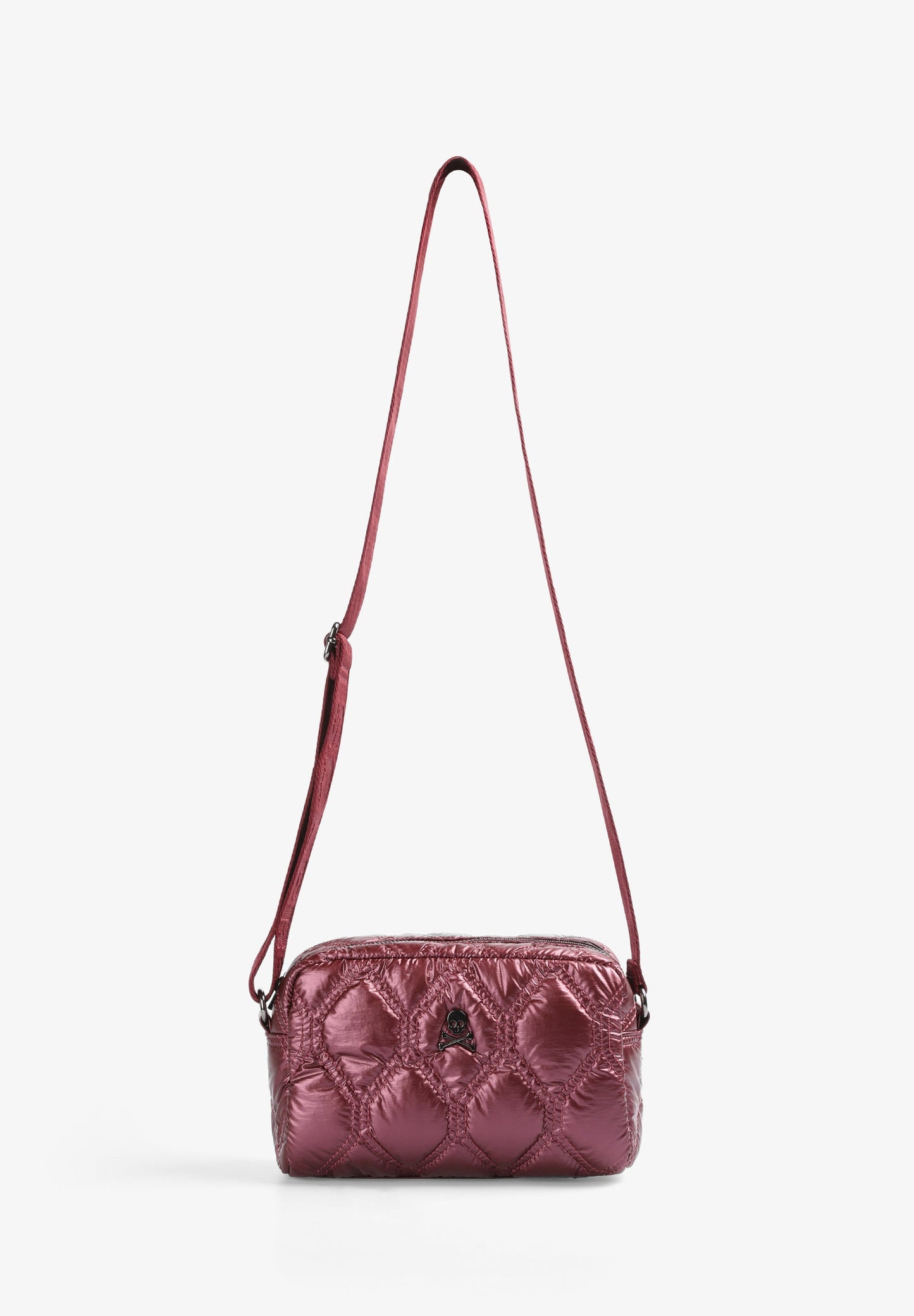 METALLIC QUILTED CROSSBODY BAG