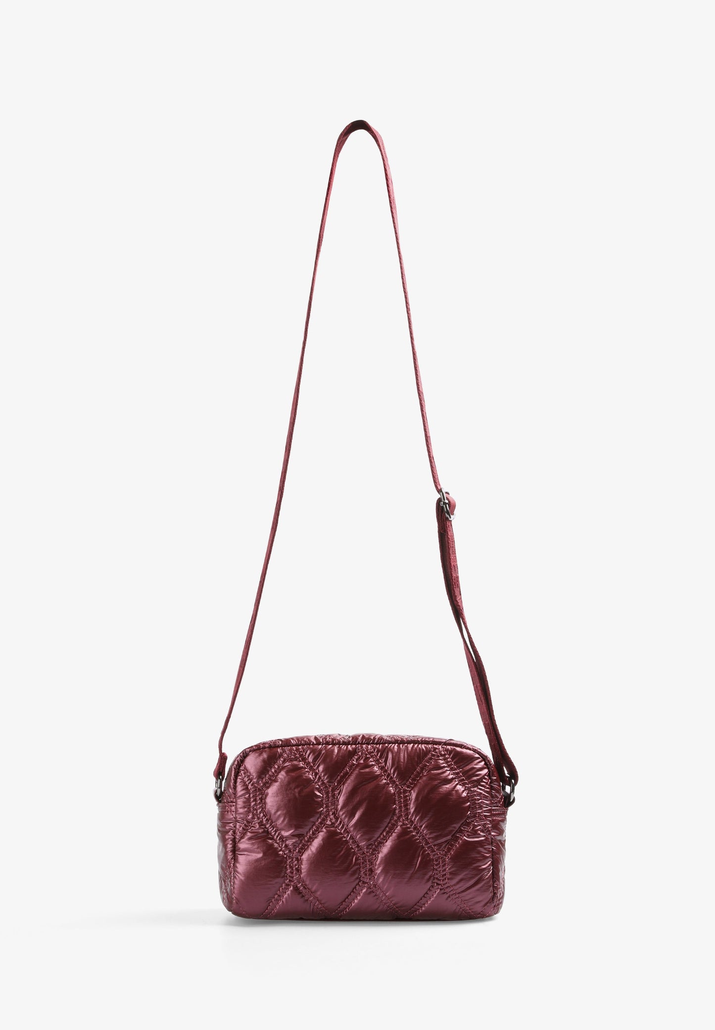 METALLIC QUILTED CROSSBODY BAG