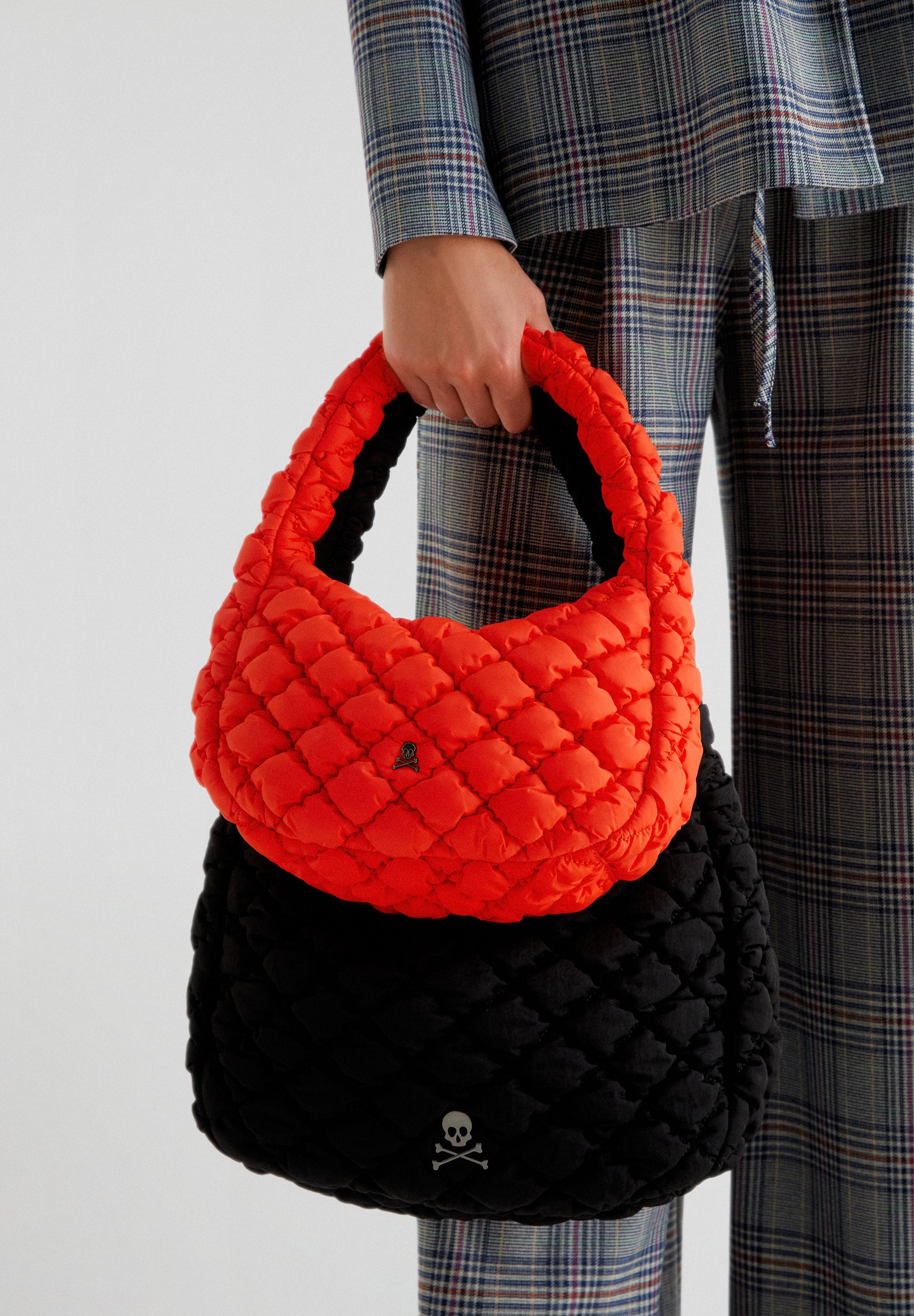 QUILTED NEON SHOULDER BAG