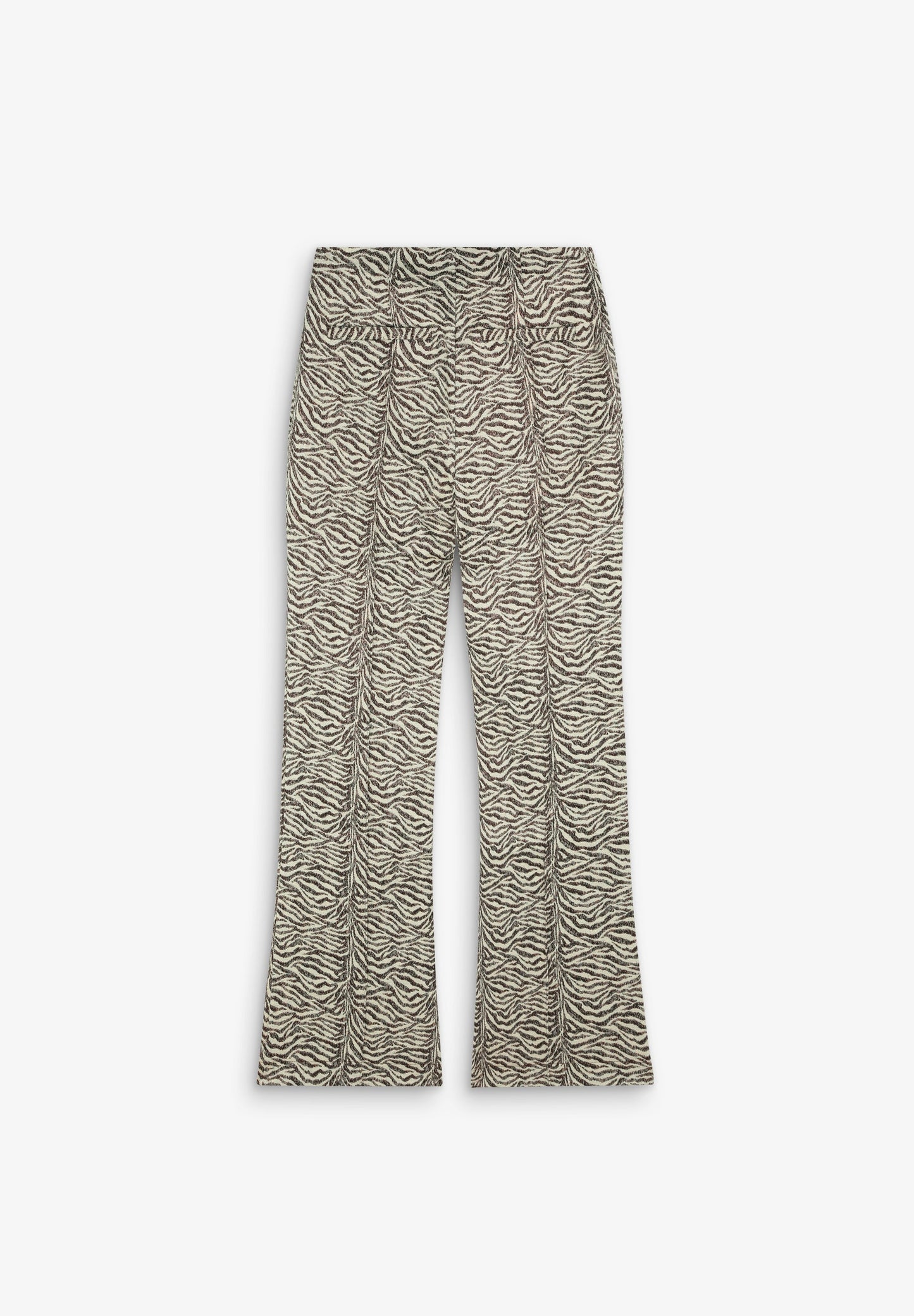 ANIMAL PRINT FLARED TROUSERS