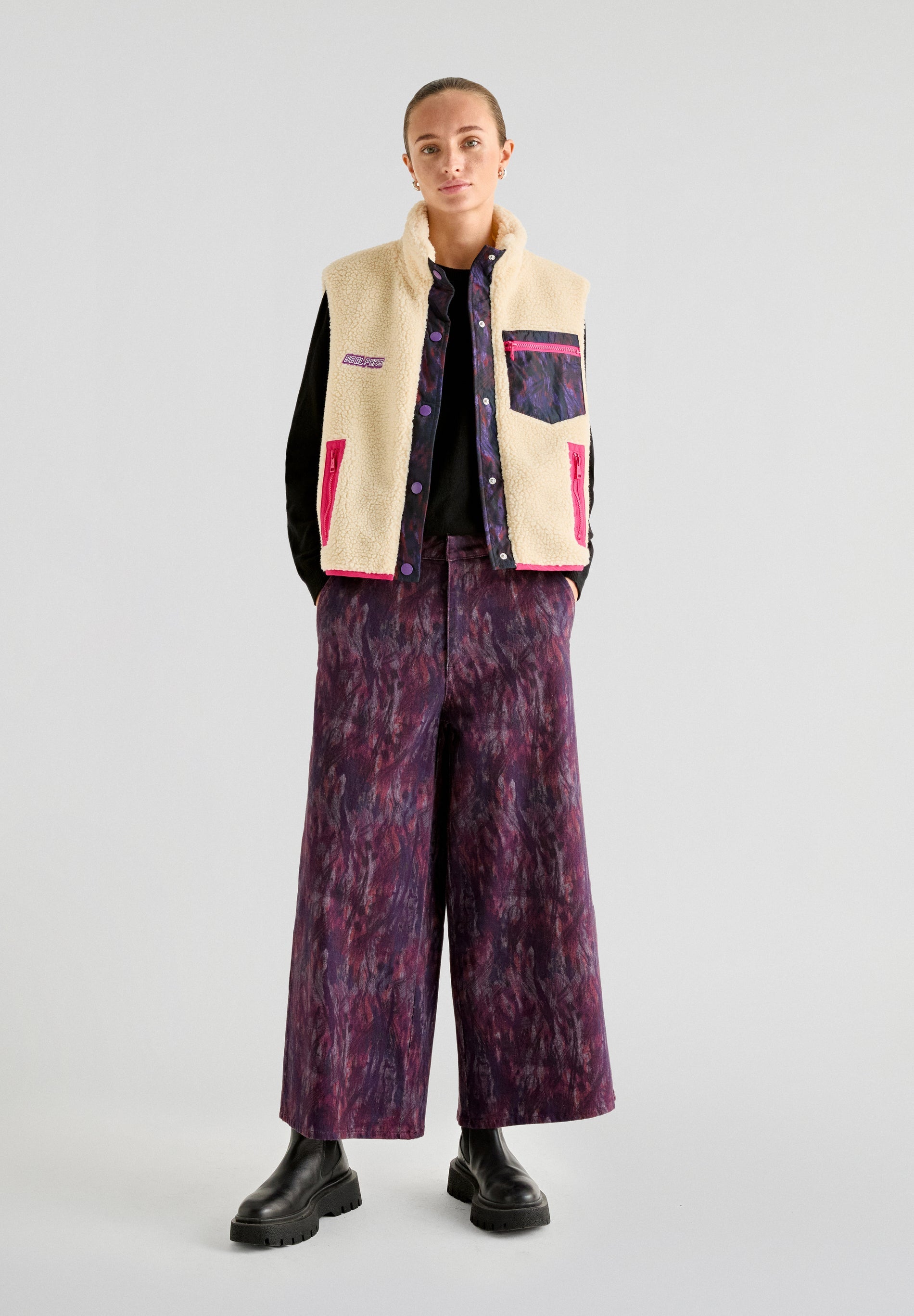 CHINO WIDE PRINT PANT