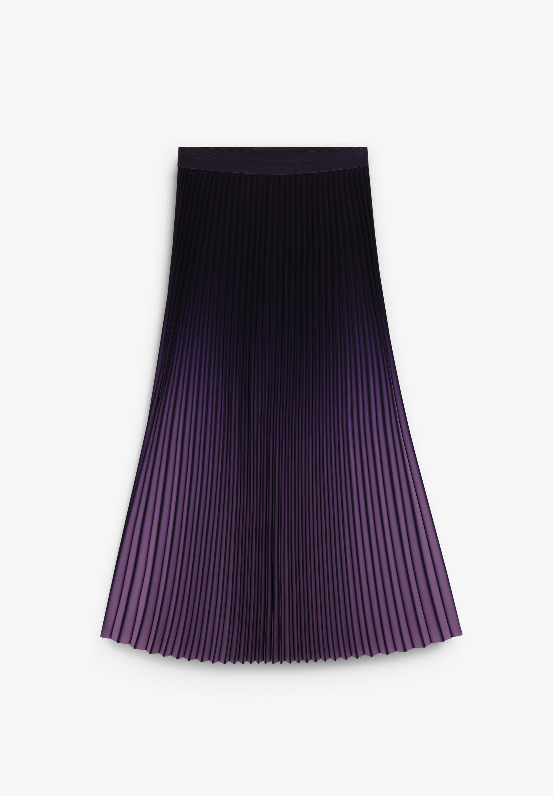 PLEAT DEGRED MIDI SKIRT