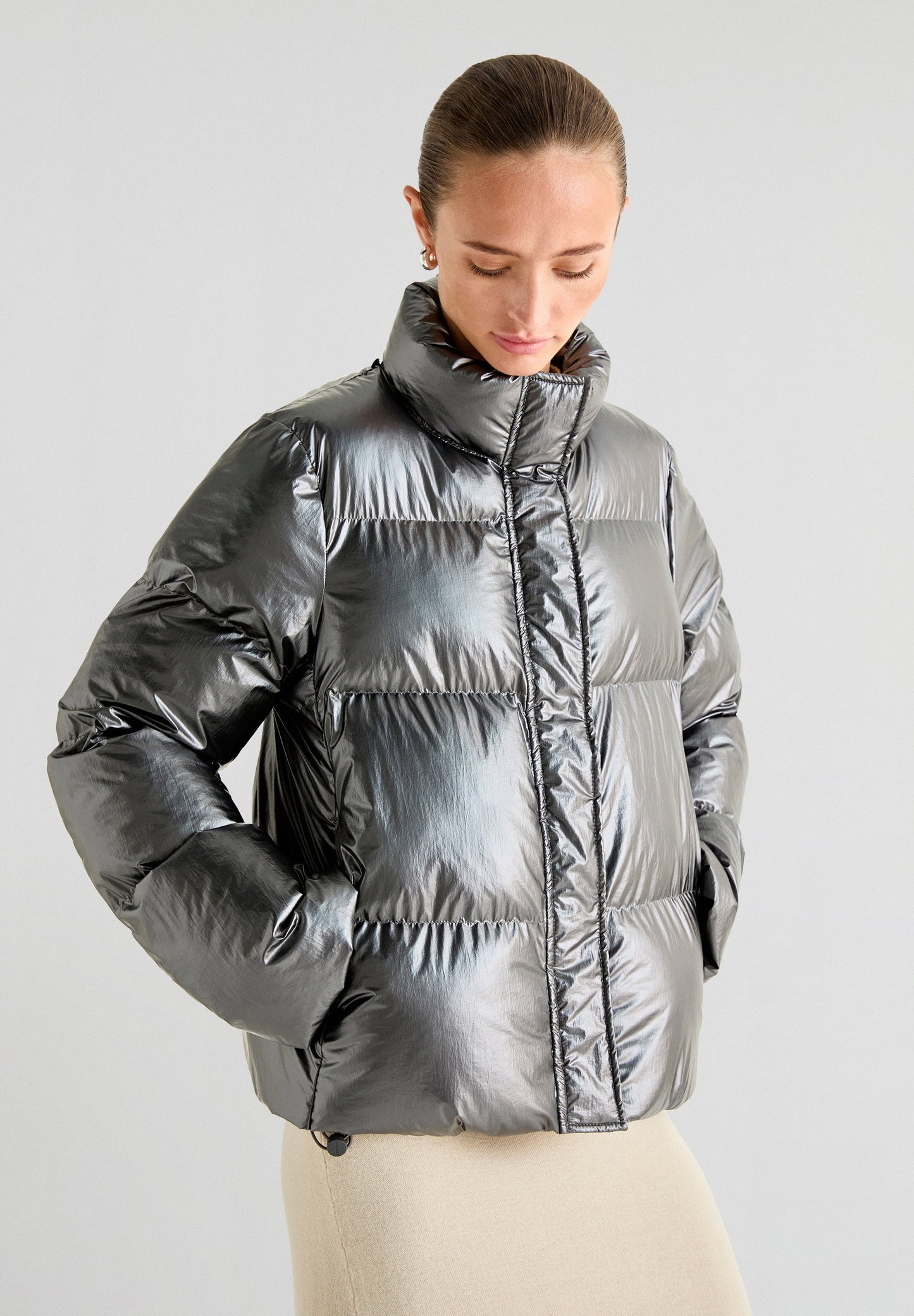 SCARF PUFFER COAT