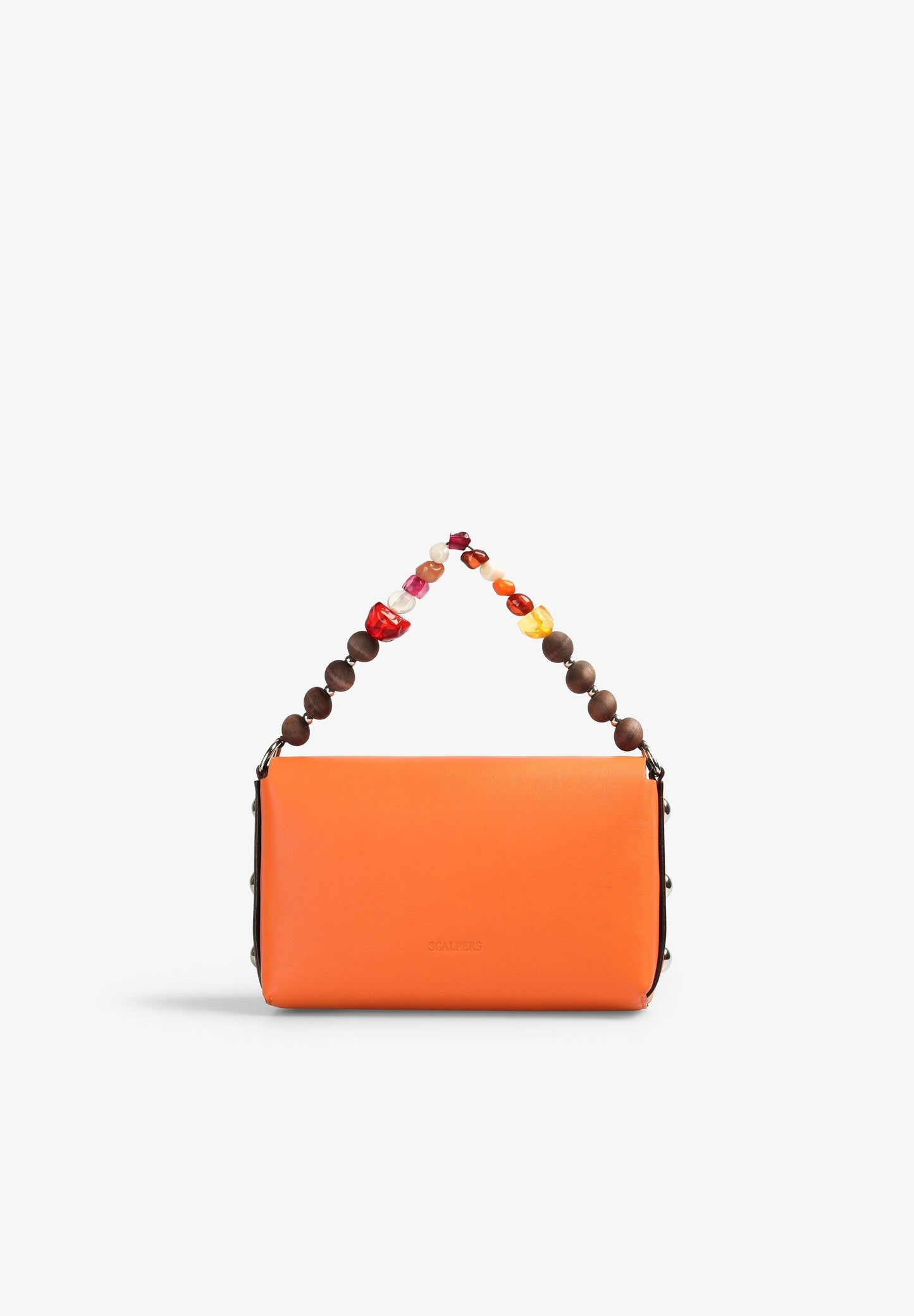 MINI LEATHER BAG WITH BEADS