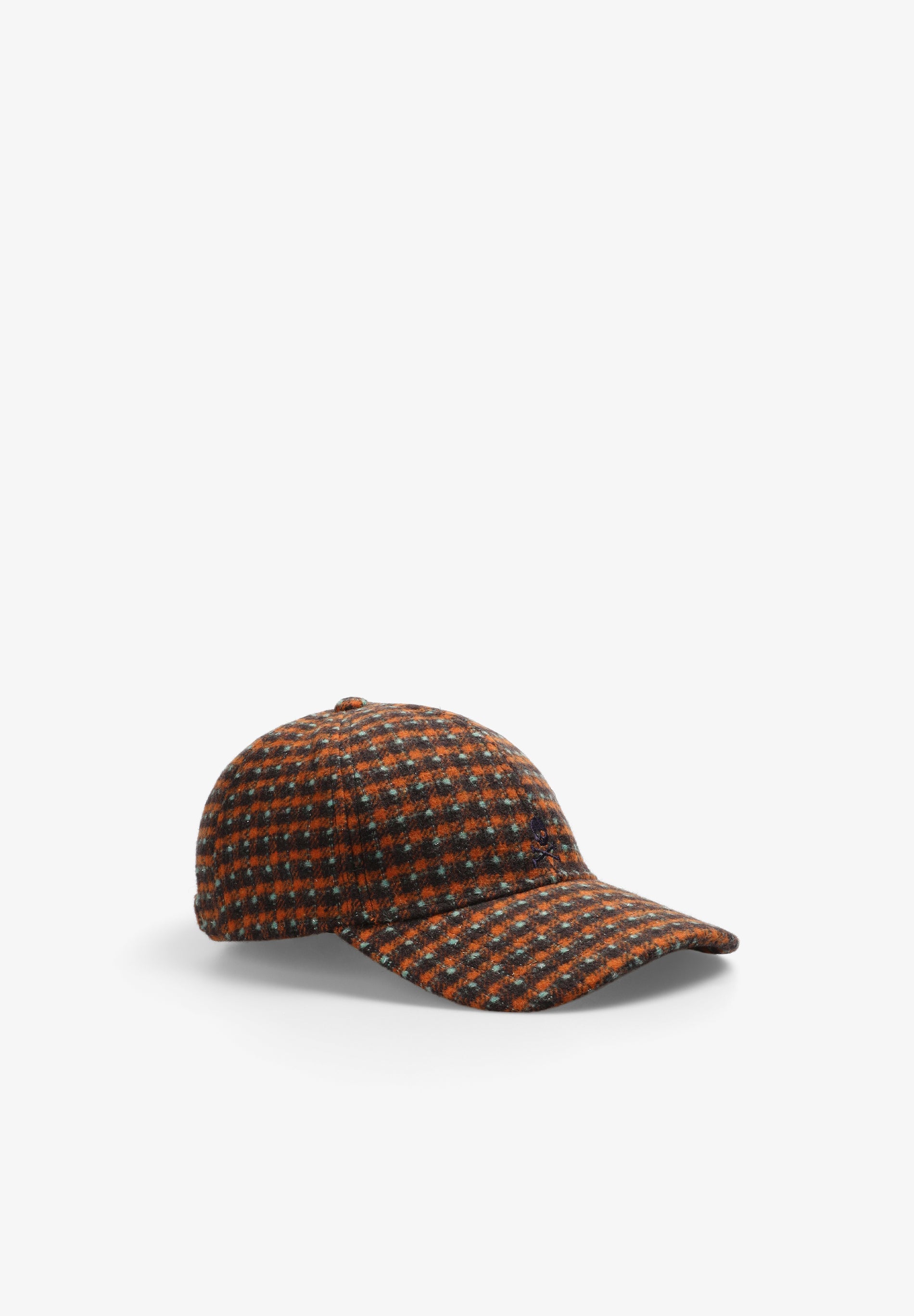 ORANGE CHECK CAP