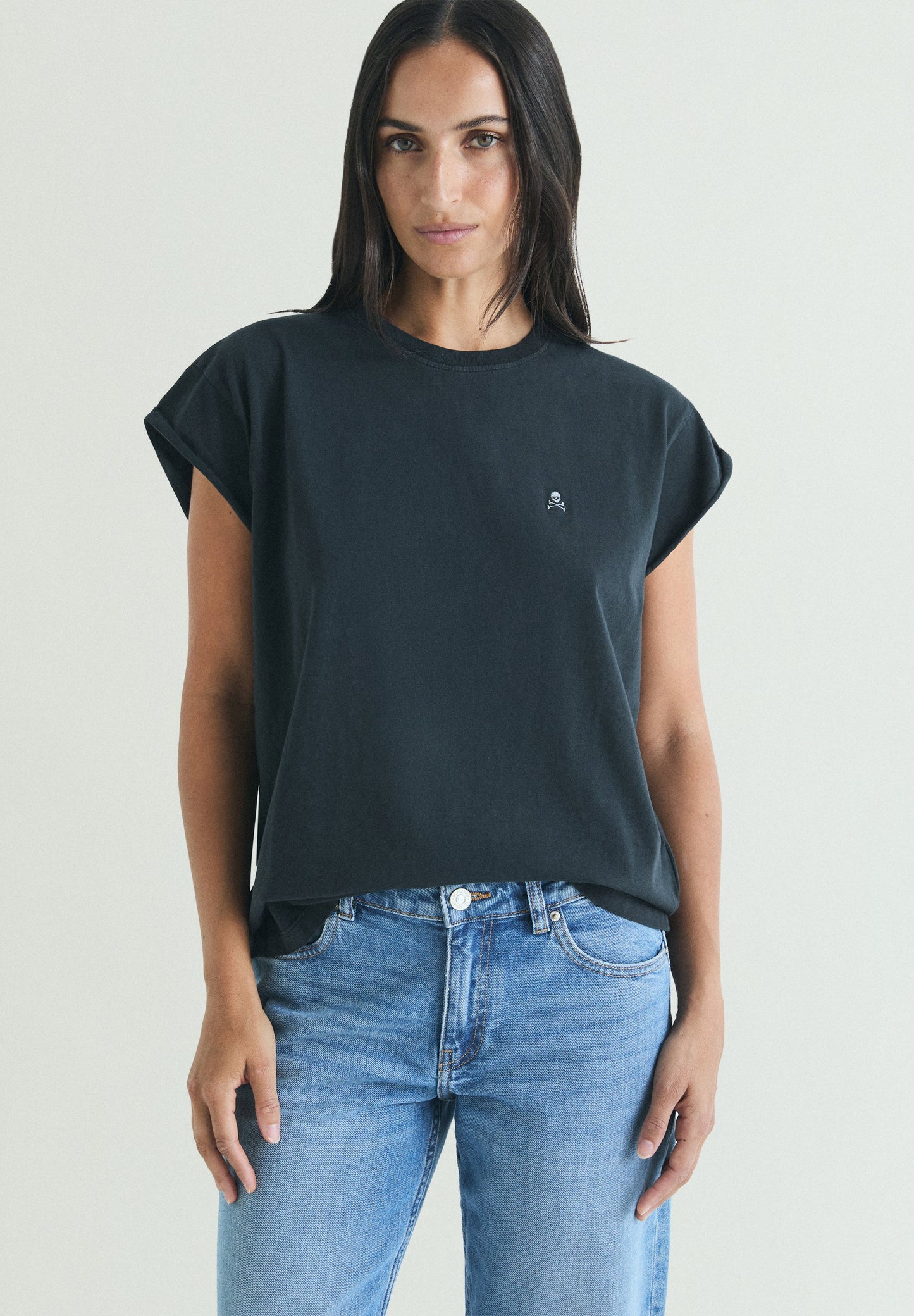T-SHIRT CRÂNE BRODÉ