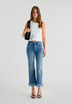 JEANS WITH FRAYED HEM