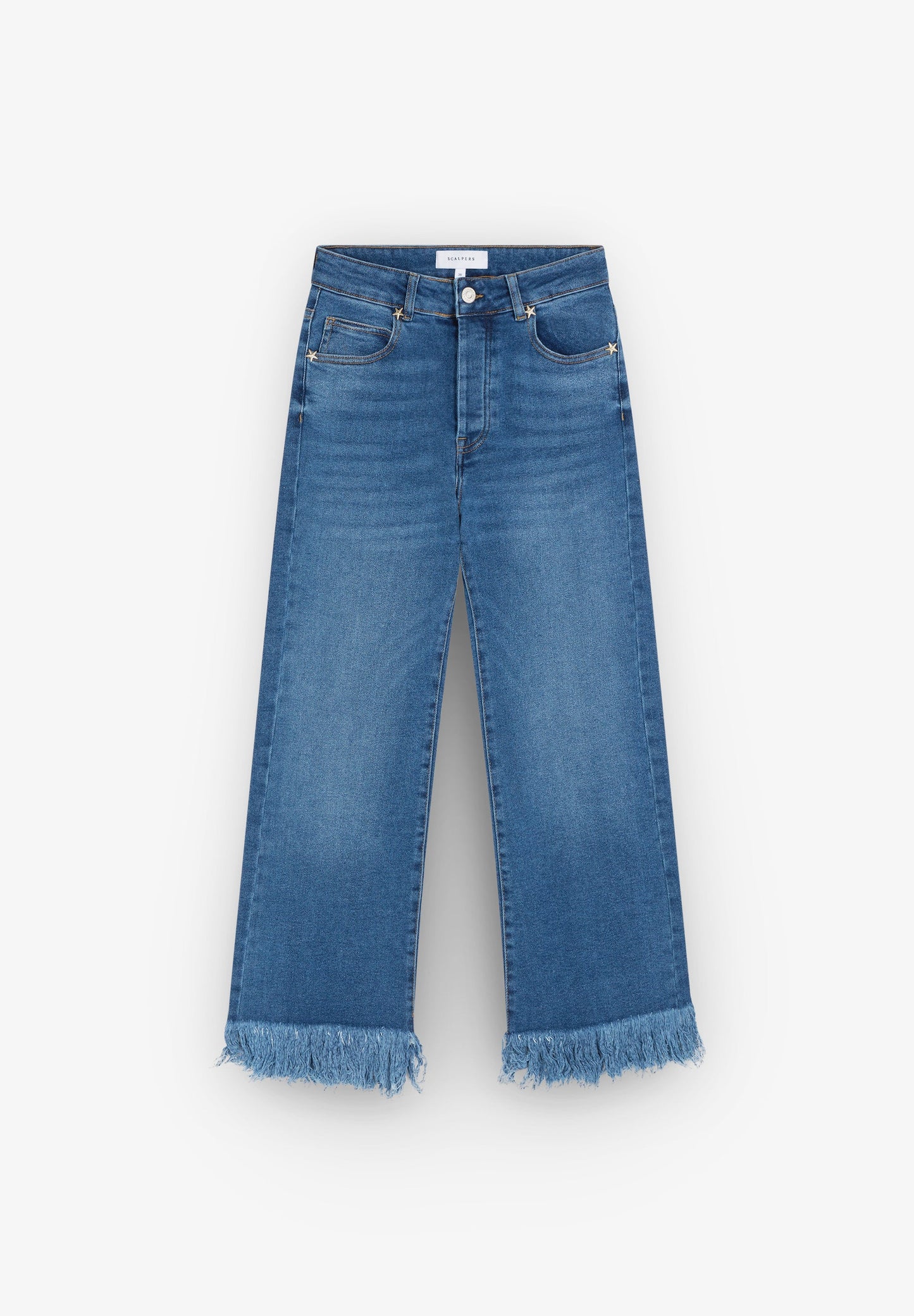 JEANS WITH FRAYED HEM