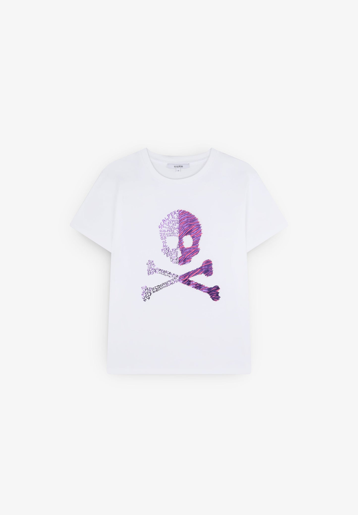 ANIMAL PRINT SKULL T-SHIRT