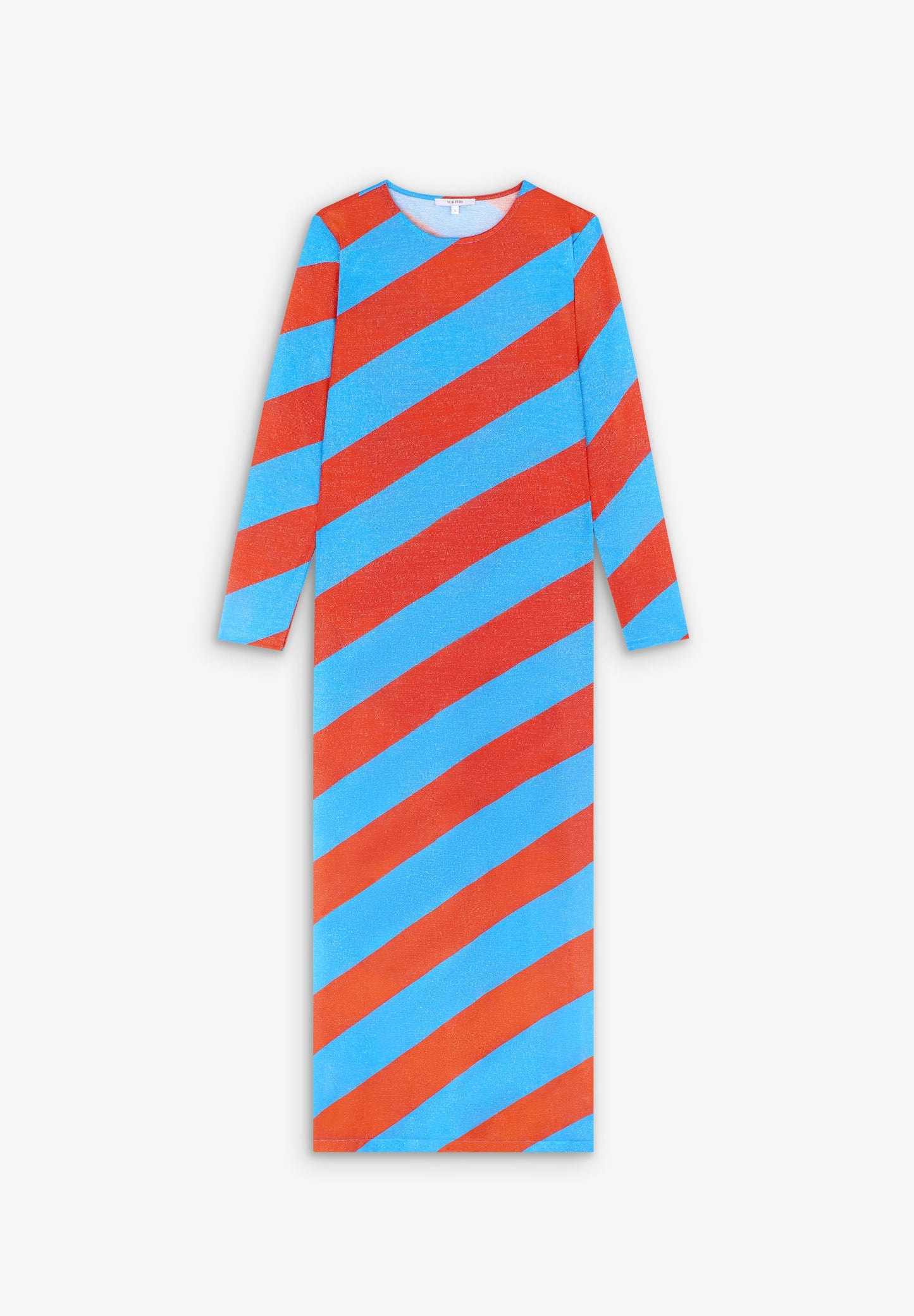 STRIPED DRESS WITH LUREX