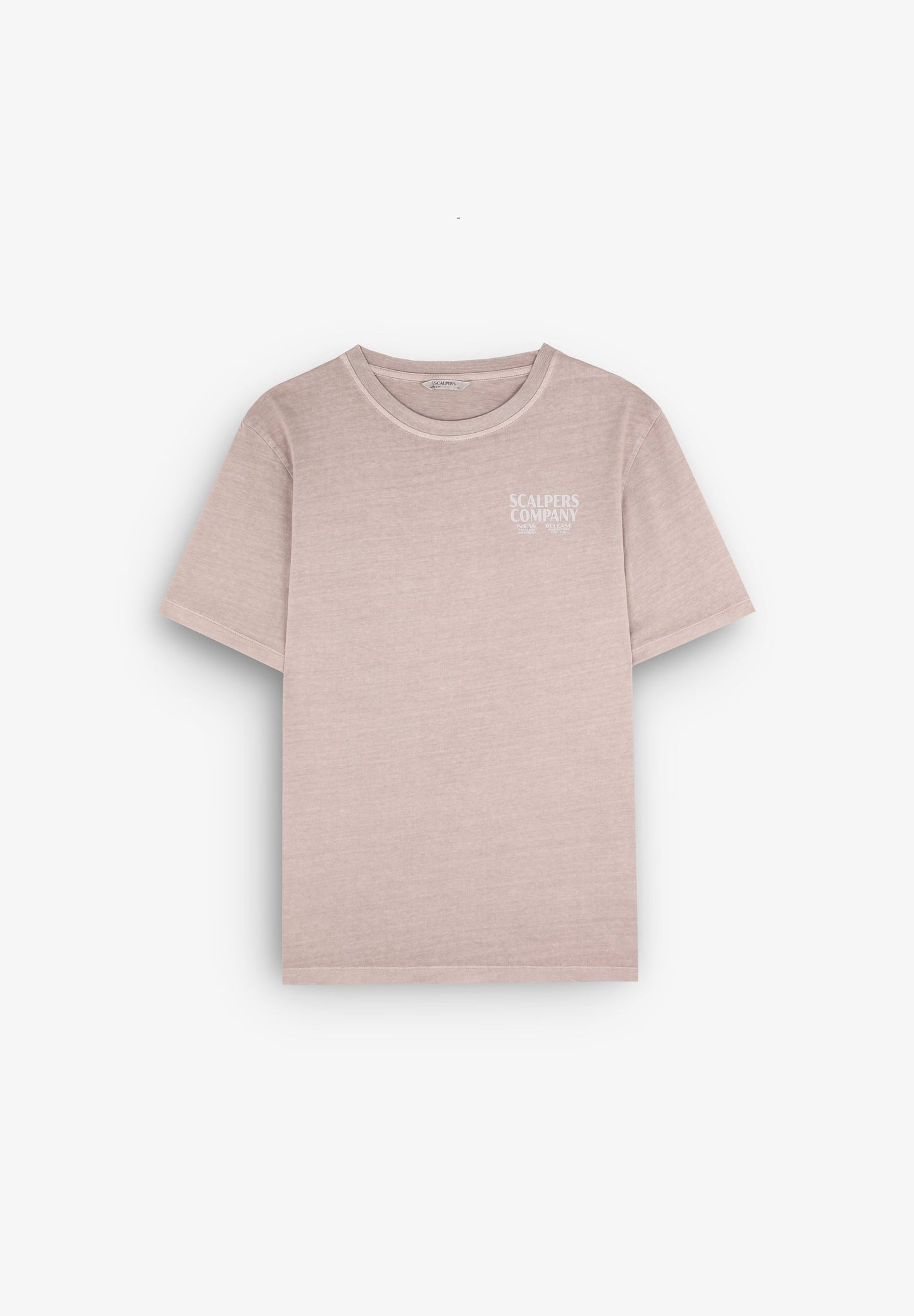 FADED EFFECT T-SHIRT WITH LOGO PRINT
