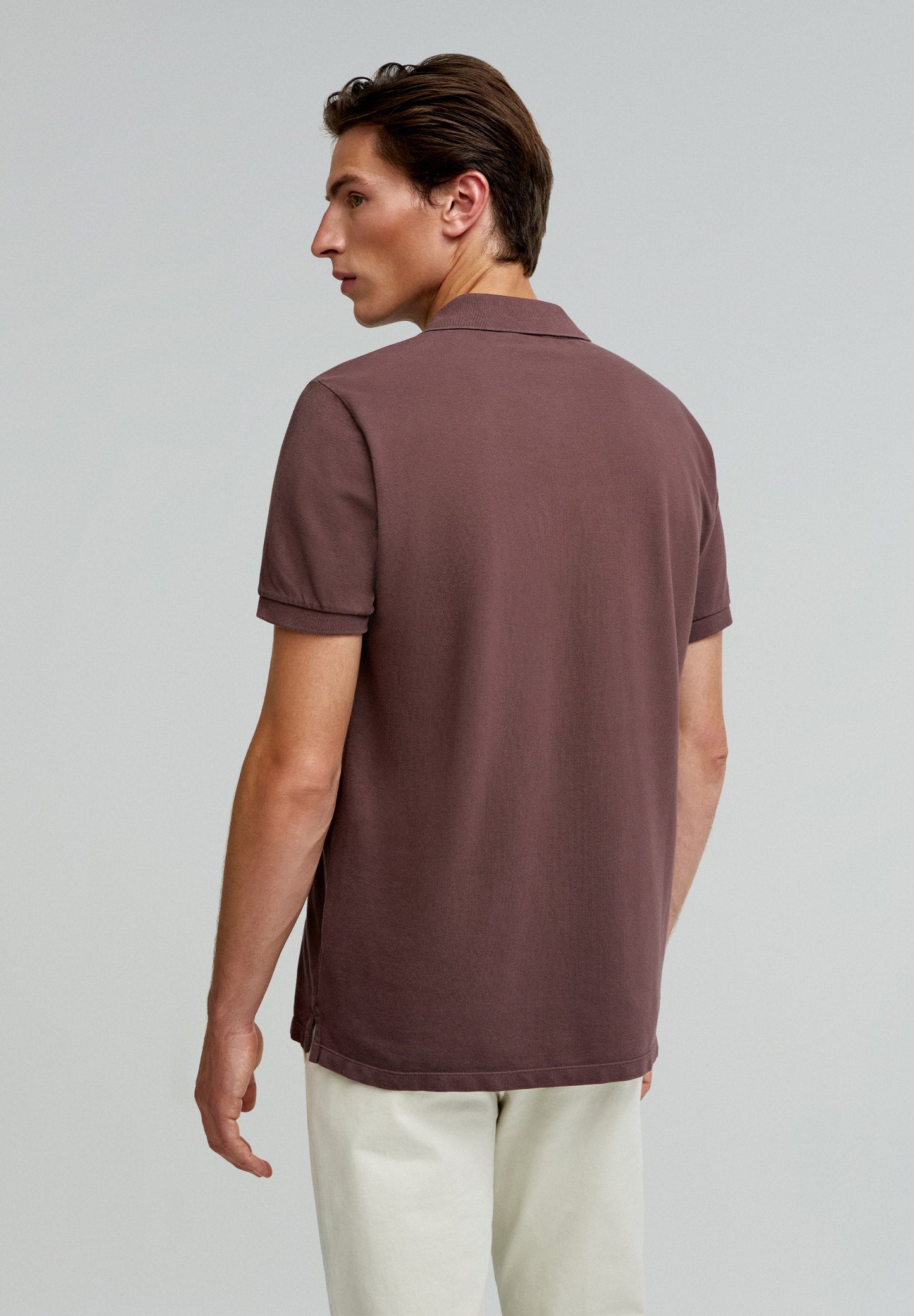 BASIC POLO SHIRT WITH SKULL DETAIL