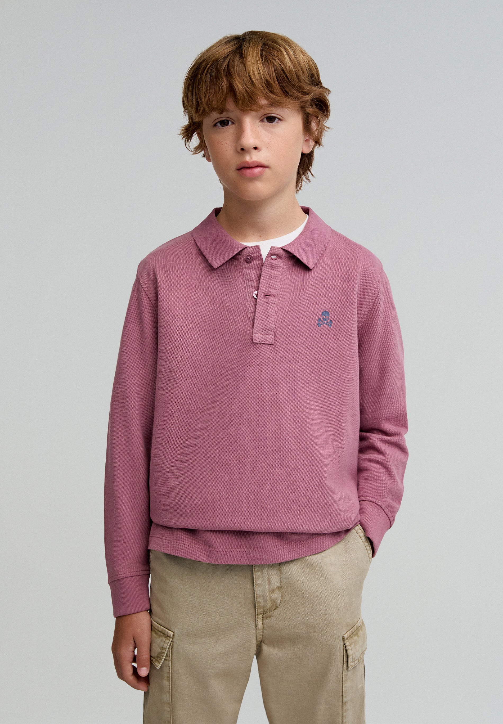 SKULL LS POLO KIDS