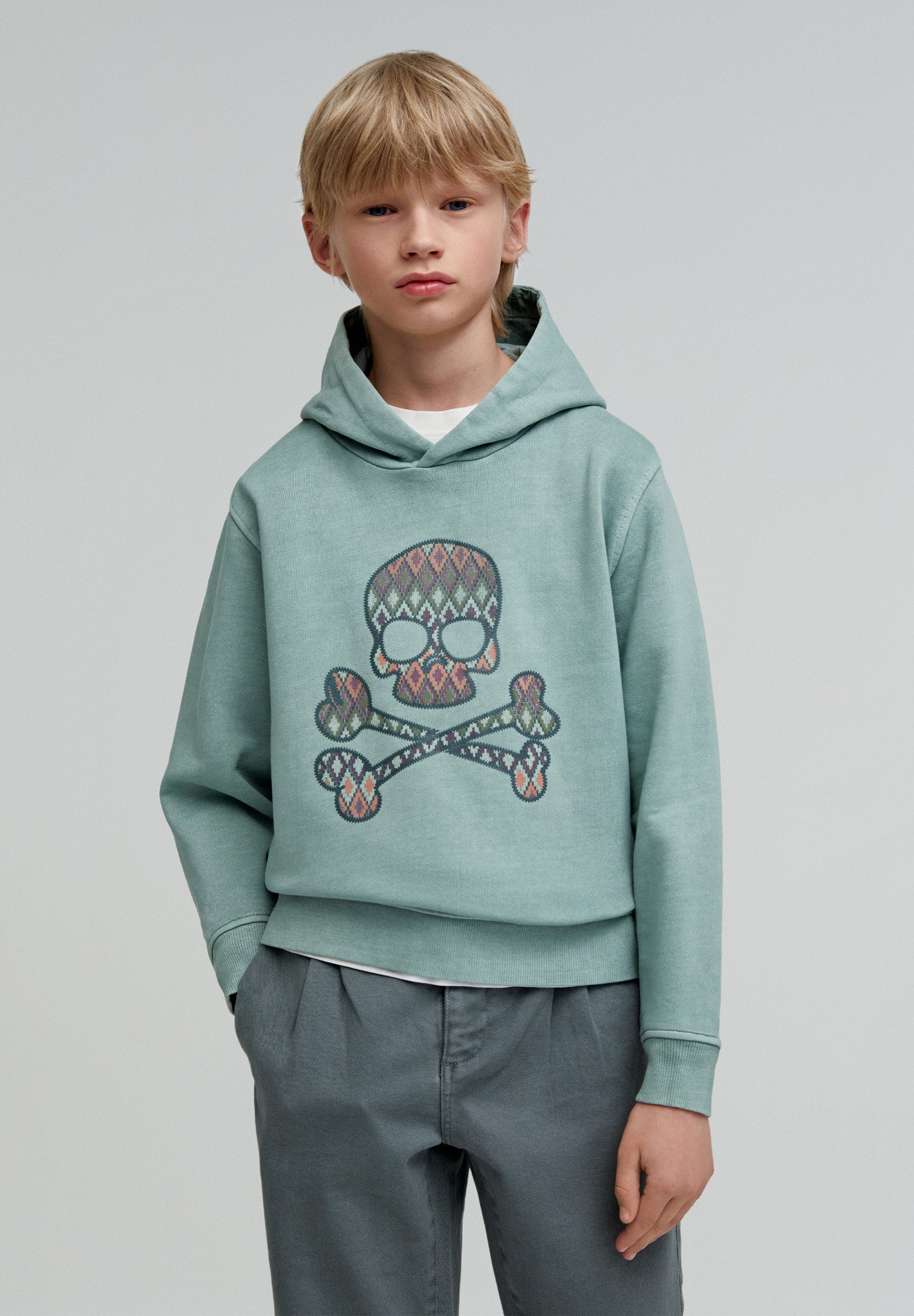 Sweat à capuche KILIM SKULL pour enfants