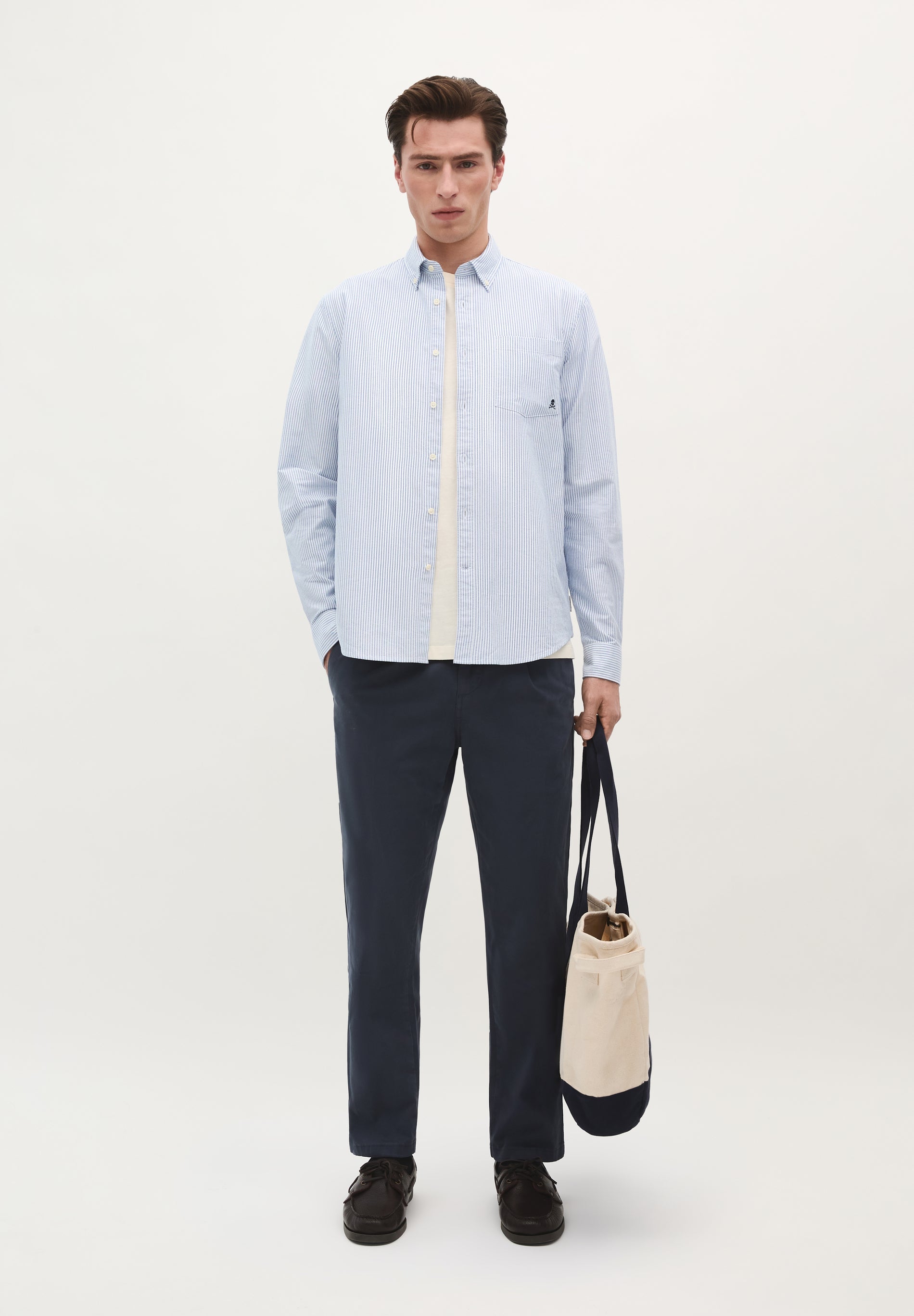 PANTALON CHINO PINCES RELAXED