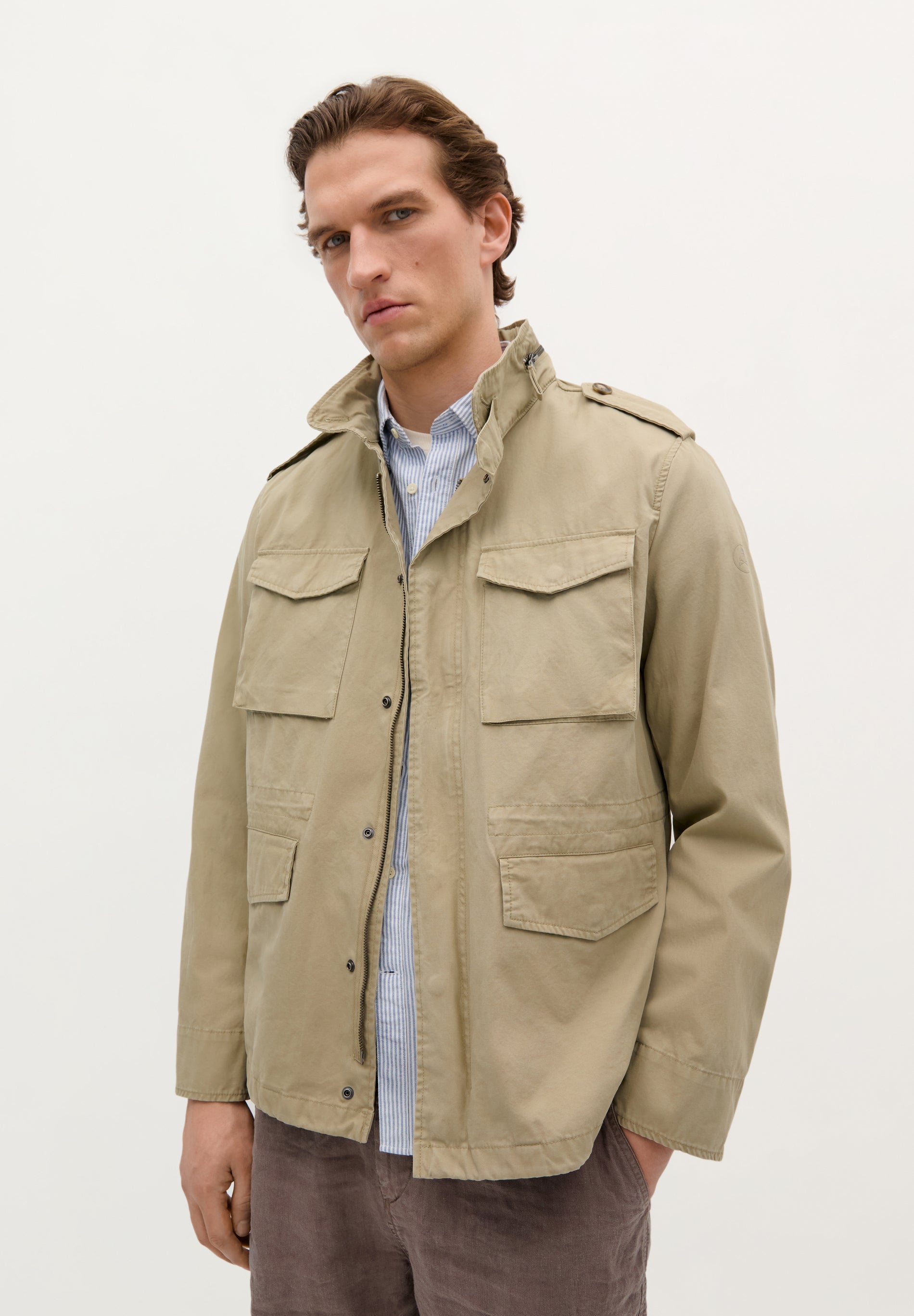 MILITARY JACKET WITH POCKETS