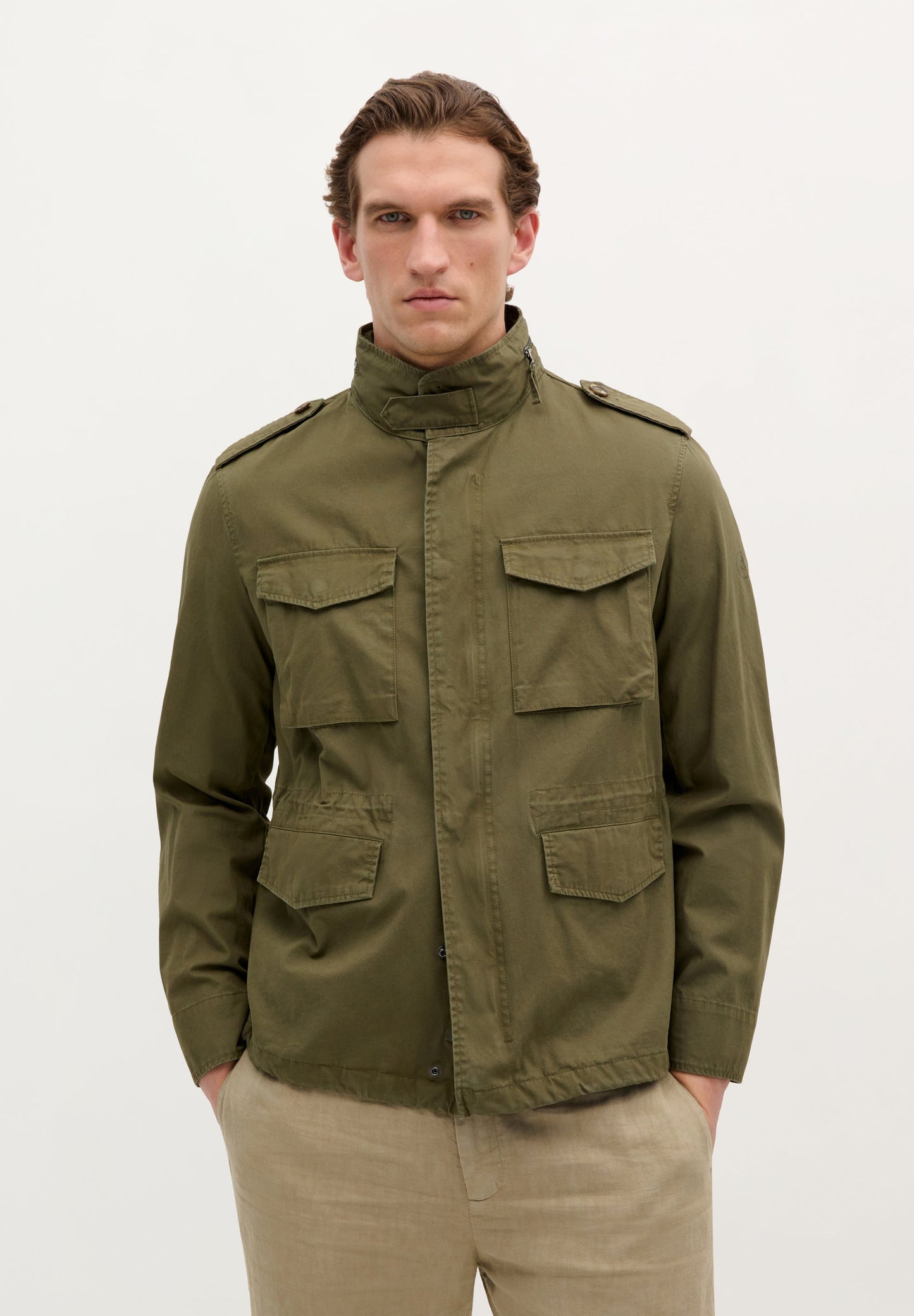 MILITARY JACKET WITH POCKETS