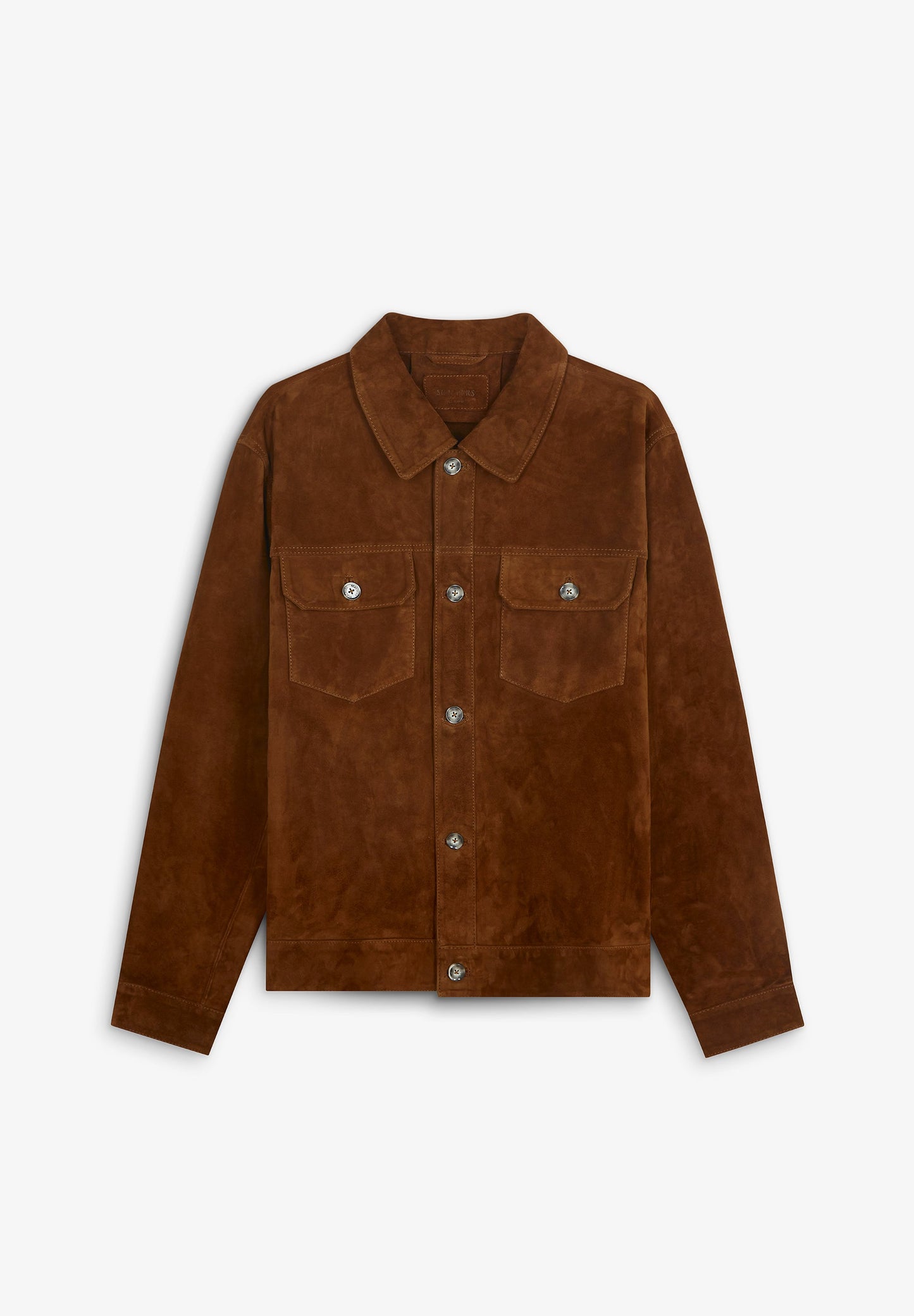 SUEDE JACKET WITH BUTTONS