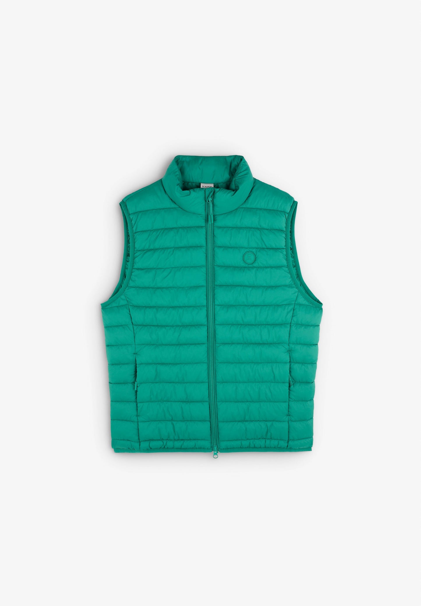 GEWATTEERDE BODYWARMER DOODSHOOFD PATCH