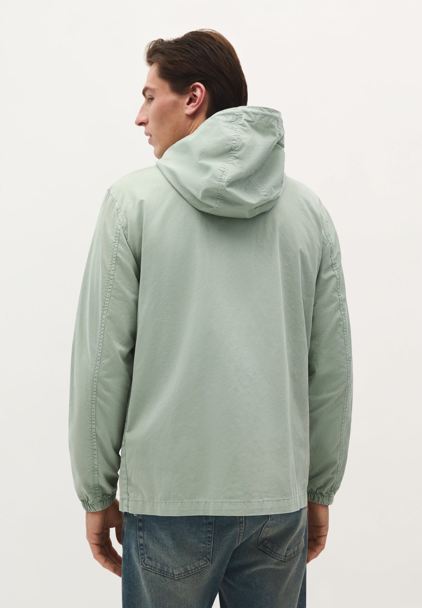 LIGHTWEIGHT COTTON JACKET WITH HOOD