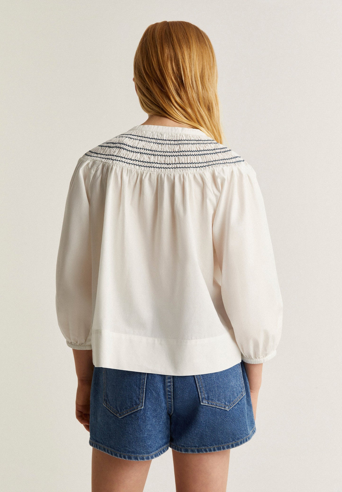 BLOUSE À COL FUSQUÉ