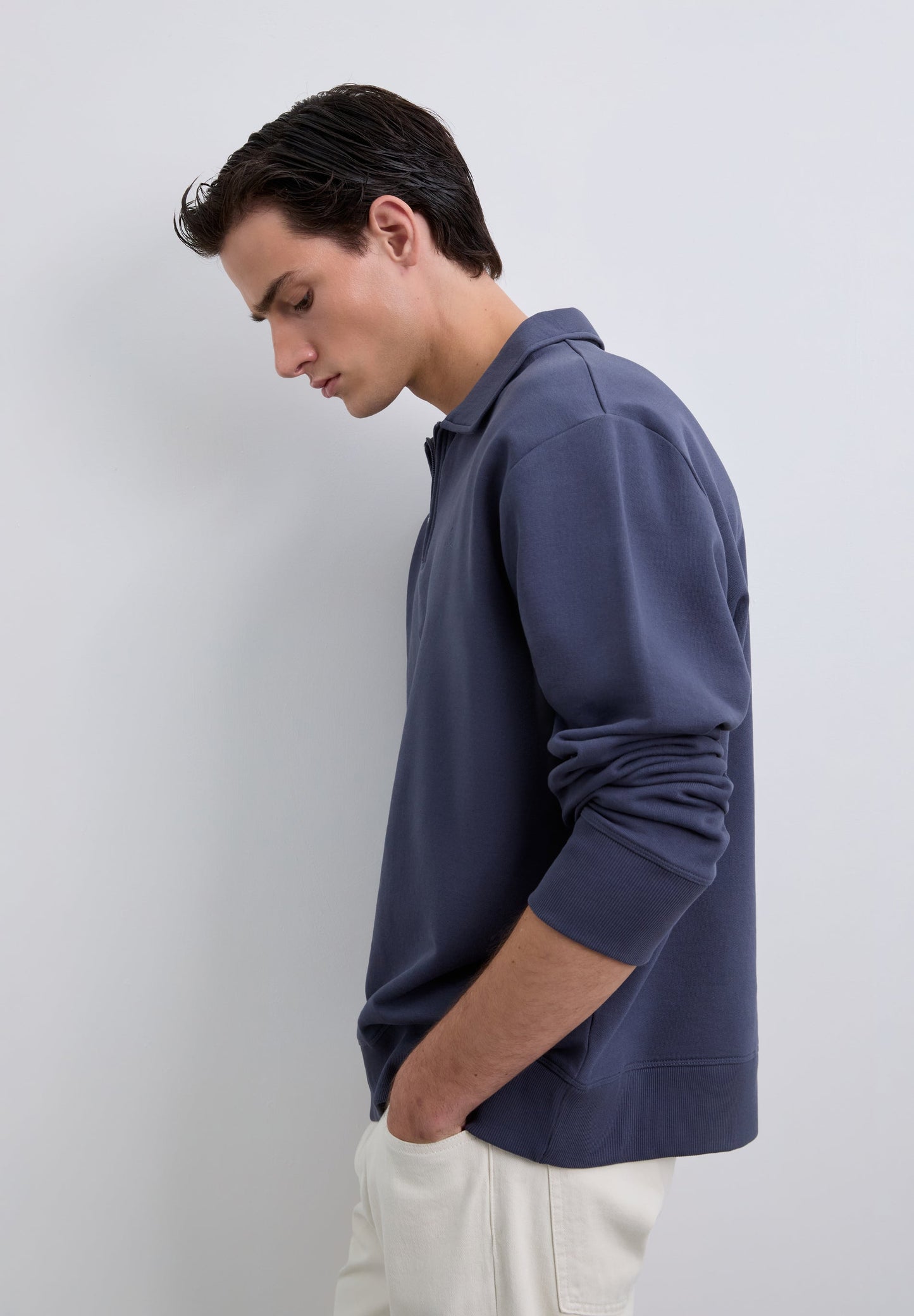 SCEASY MID ZIP SWEATER