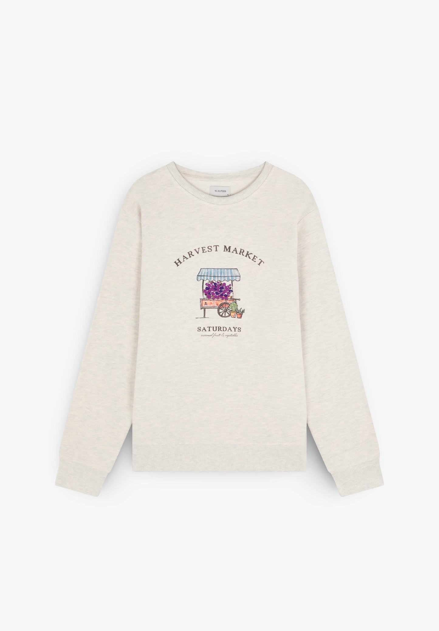 SWEATSHIRT WITH EMBROIDERED MOTIFS