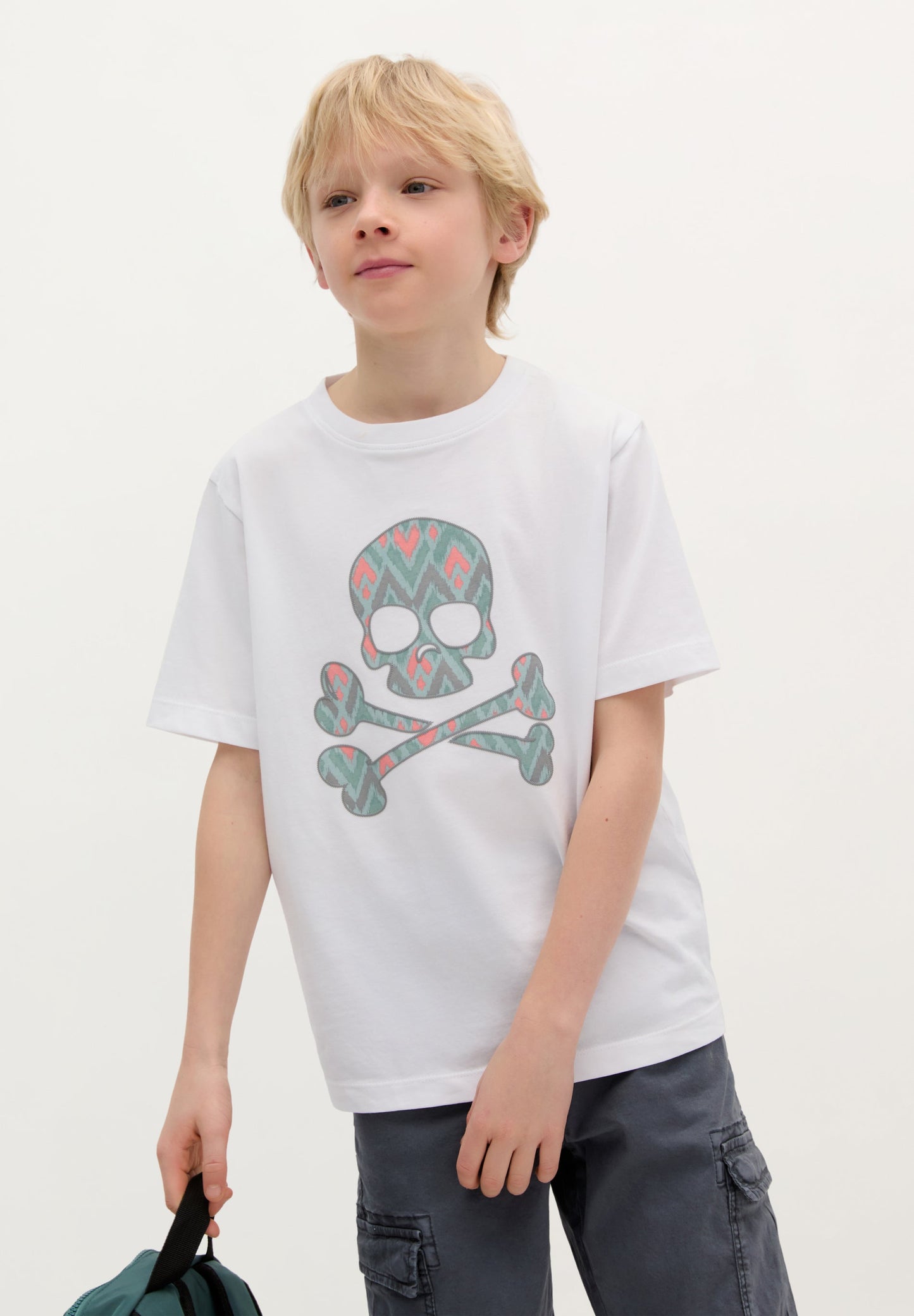 T-SHIRT SKULL IKAT