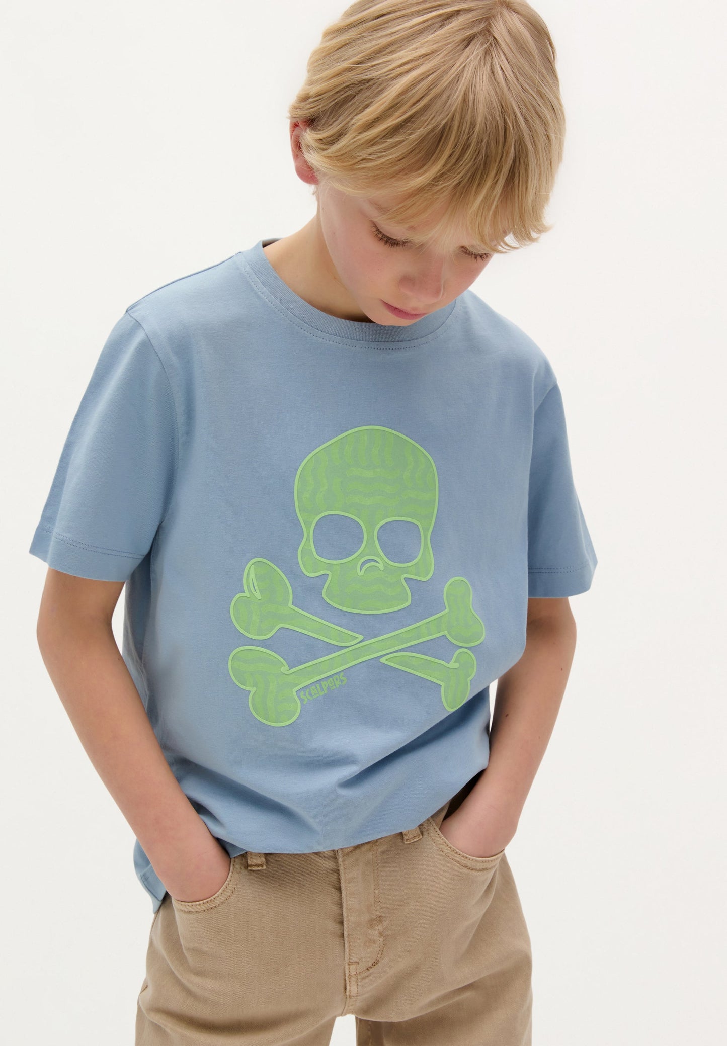 SCWAVES SKULL TEE KIDS