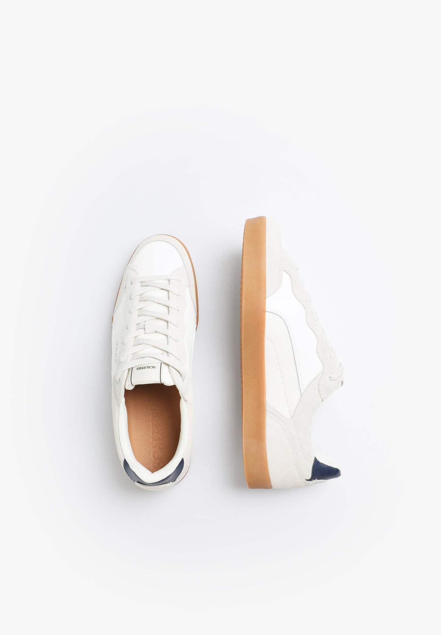 LEATHER AND SUEDE SNEAKERS