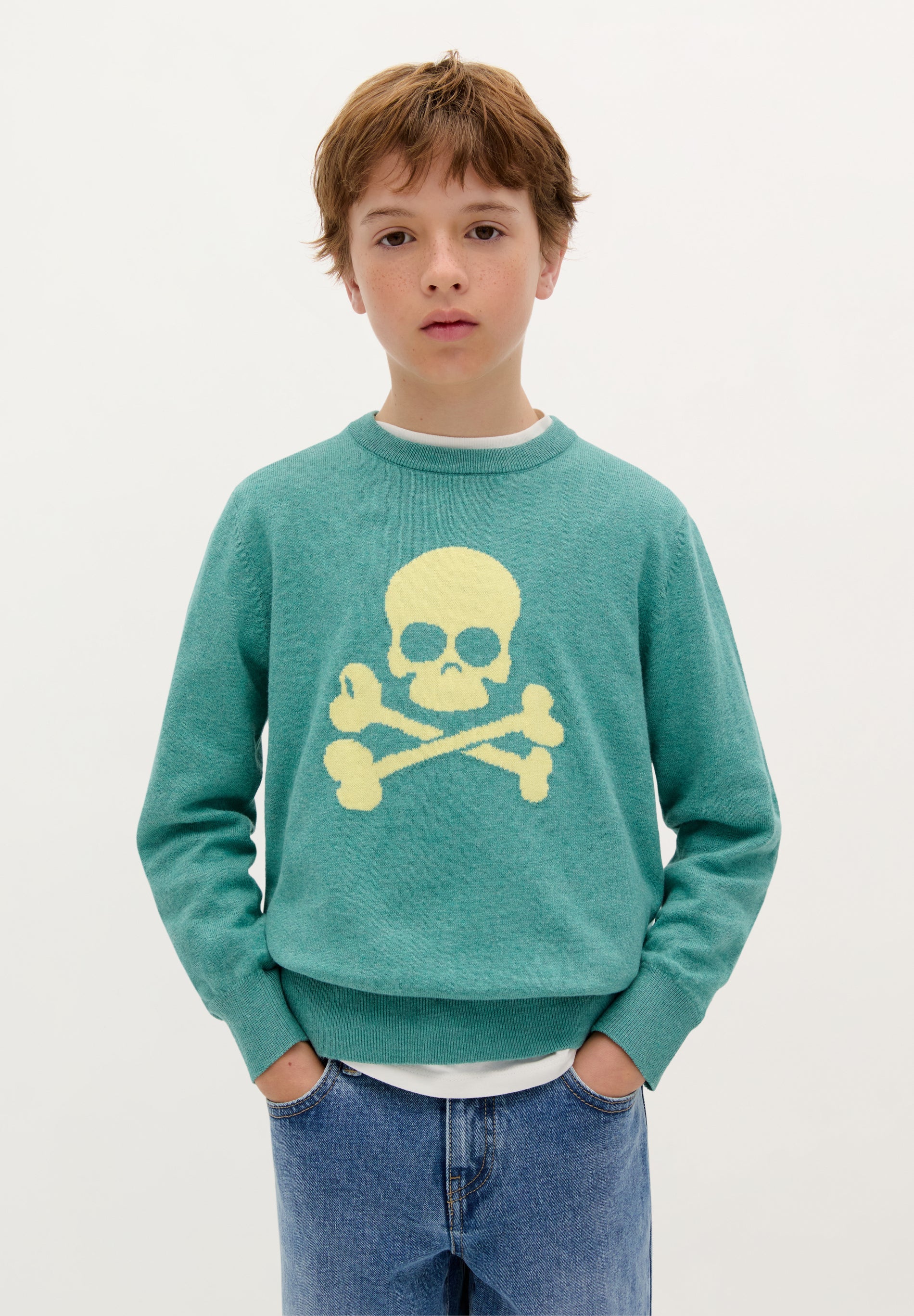 SCSKULL INTARSIA TRICOT KIDS