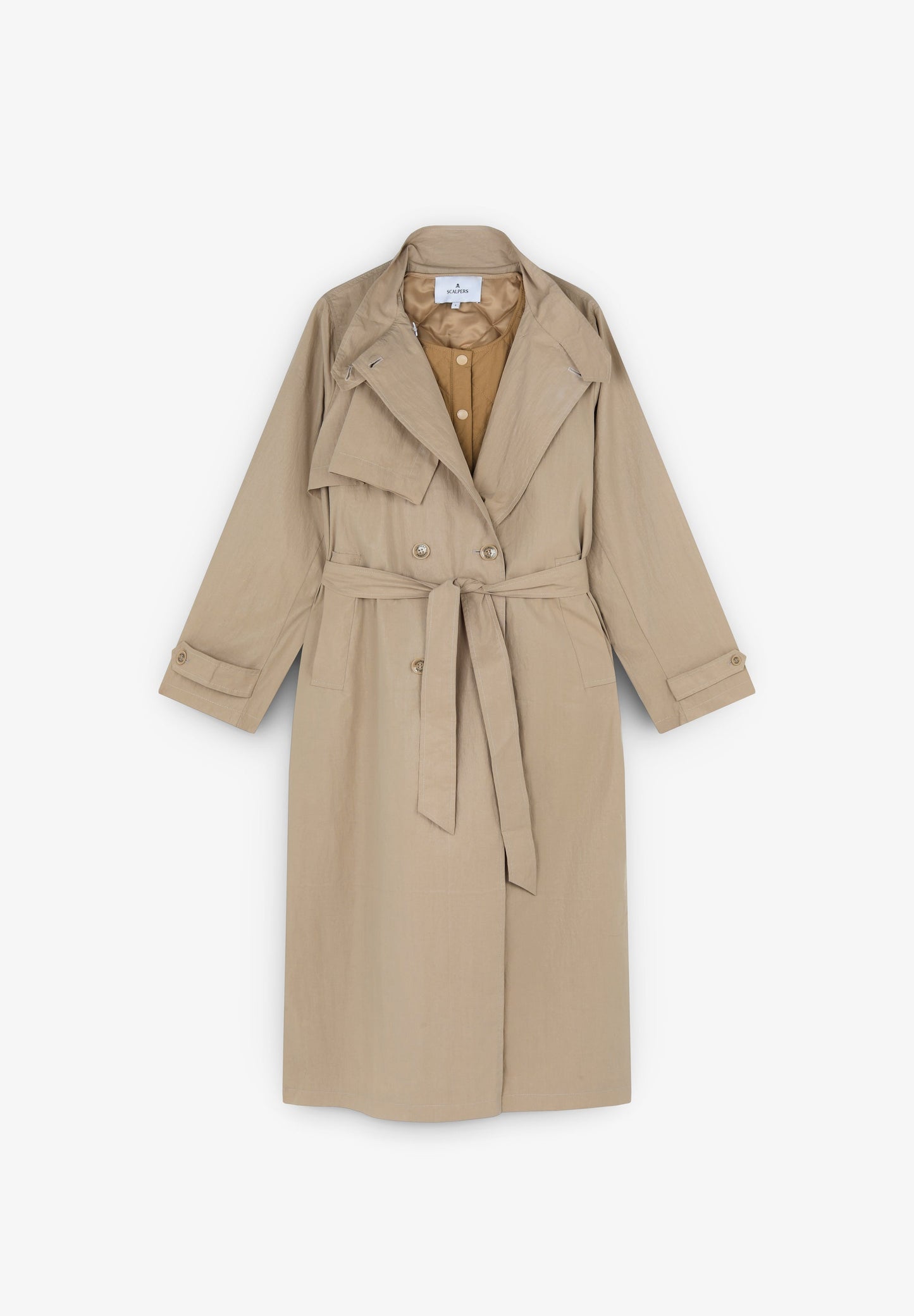 TRENCHCOAT MET AFNEEMBAAR VEST