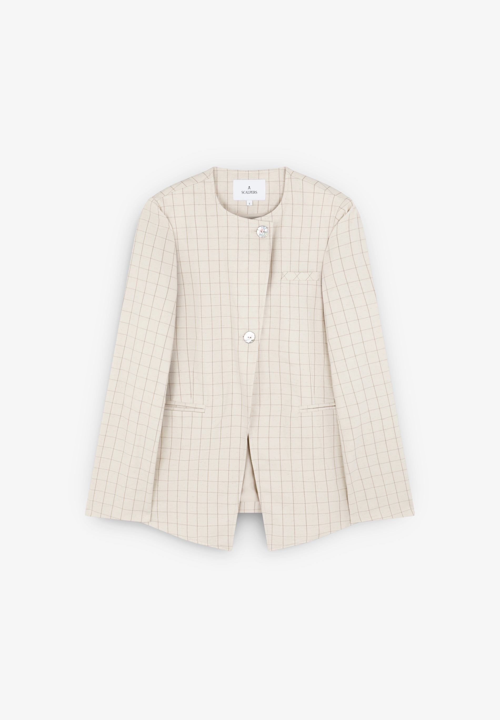 SCSTRIPES CHECK BLAZER