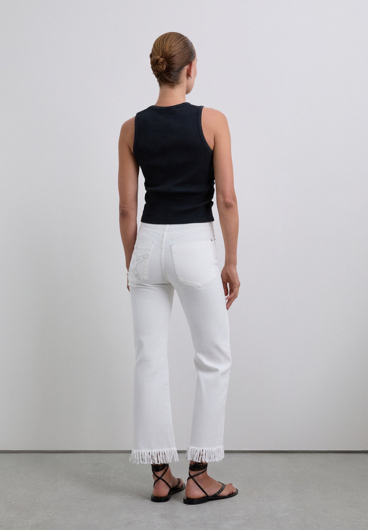 RIVET SHELL DENIM PANT