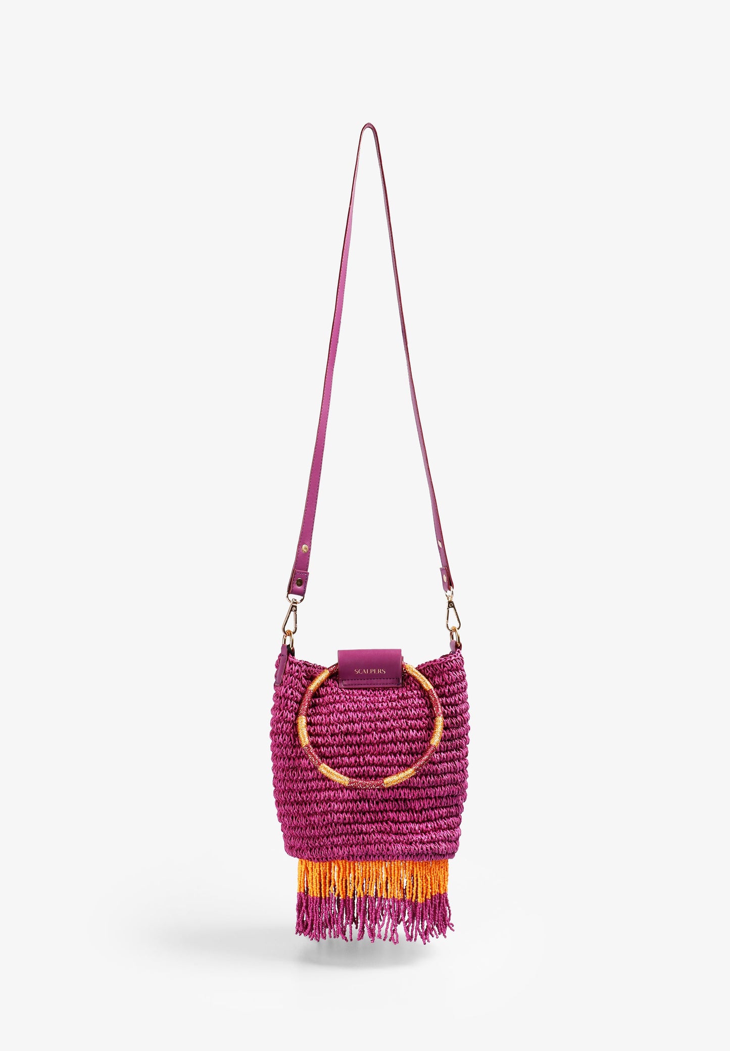 SC PAR BEADS FRINGED BAG