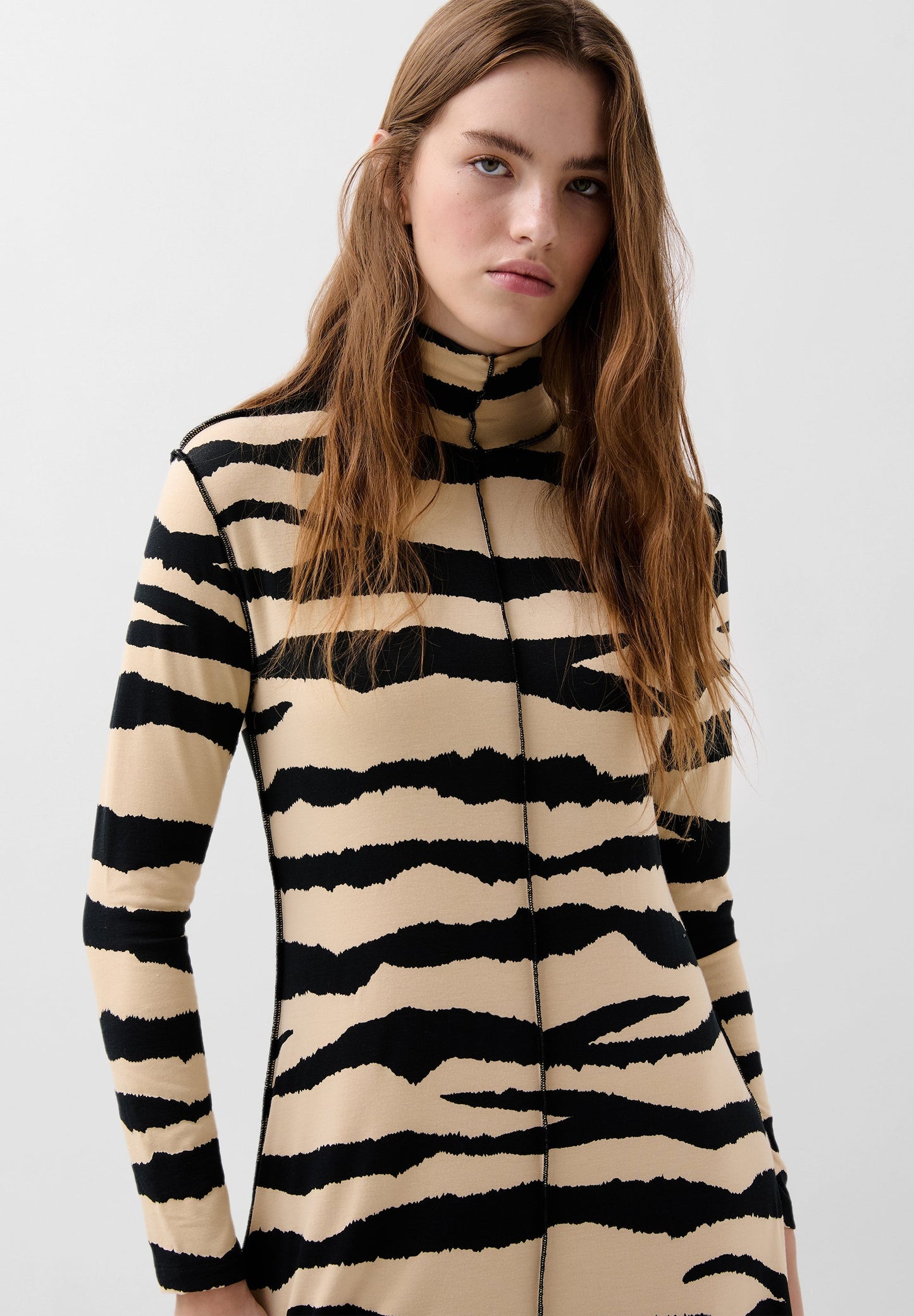 JURK FIJN TRICOT ZEBRA