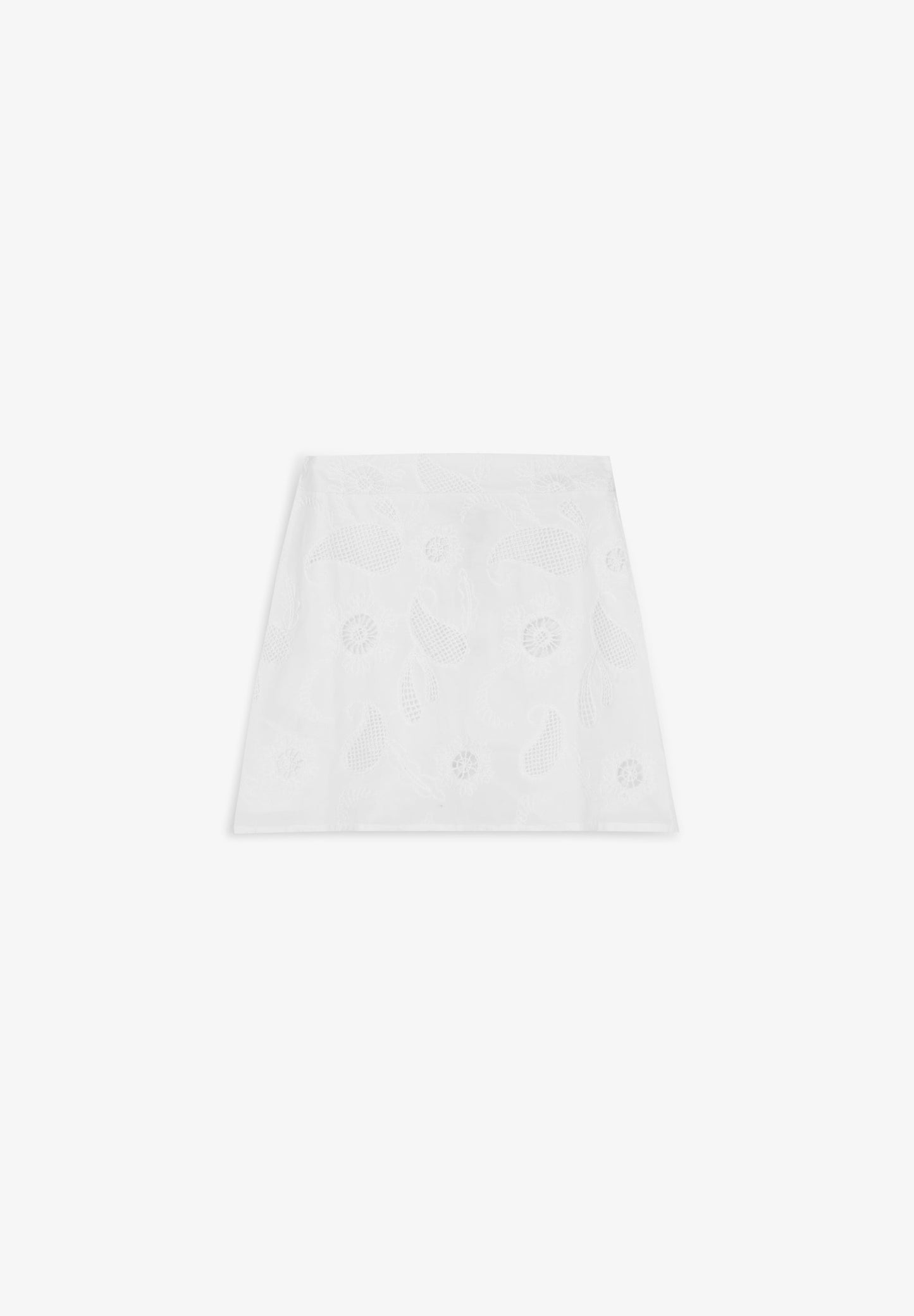 PERFORATED EMBROIDERED SKIRT