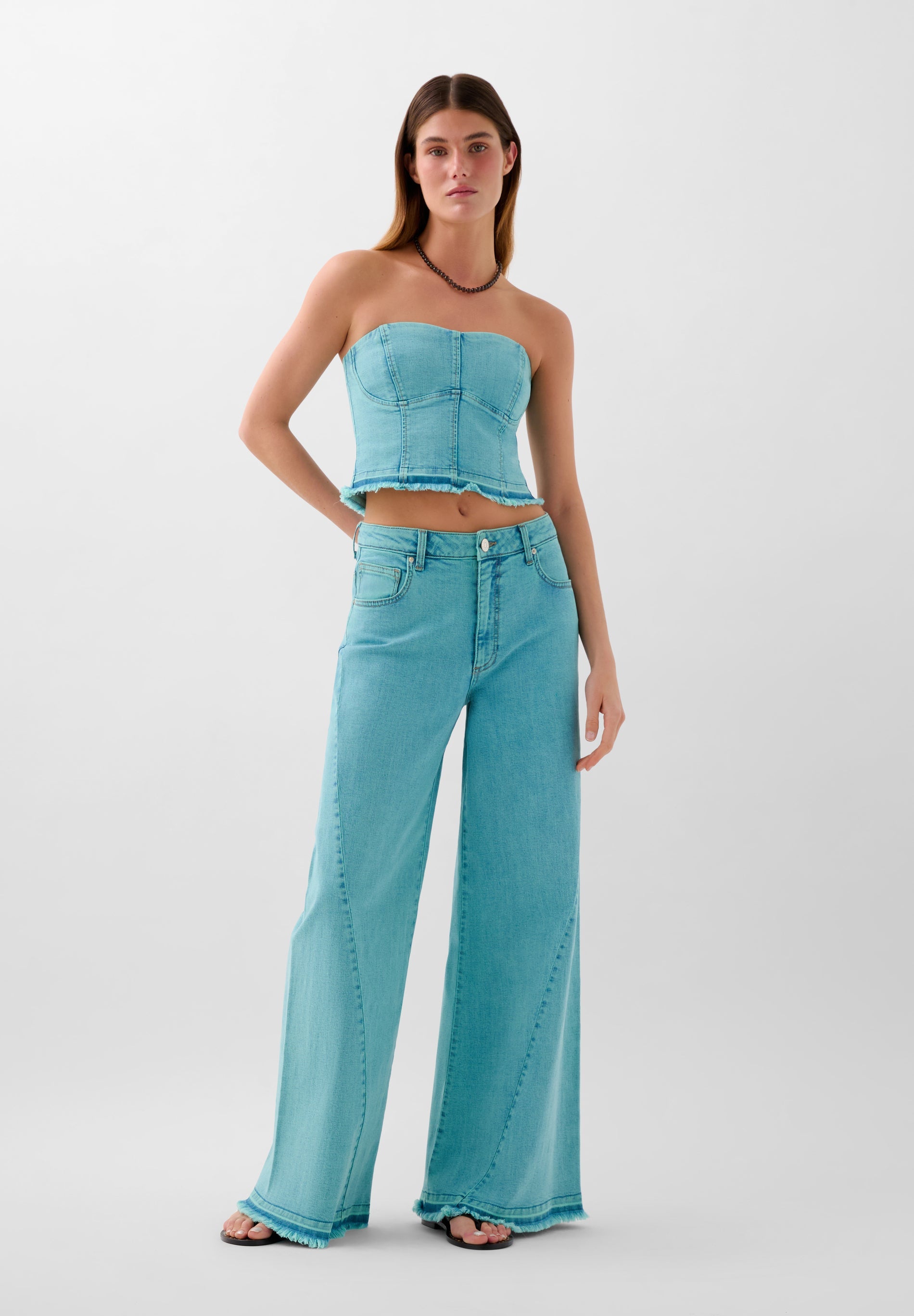 FADED CULOTTE JEANS
