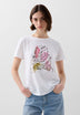 T-SHIRT DOODSHOOFD PRINT VOORKANT