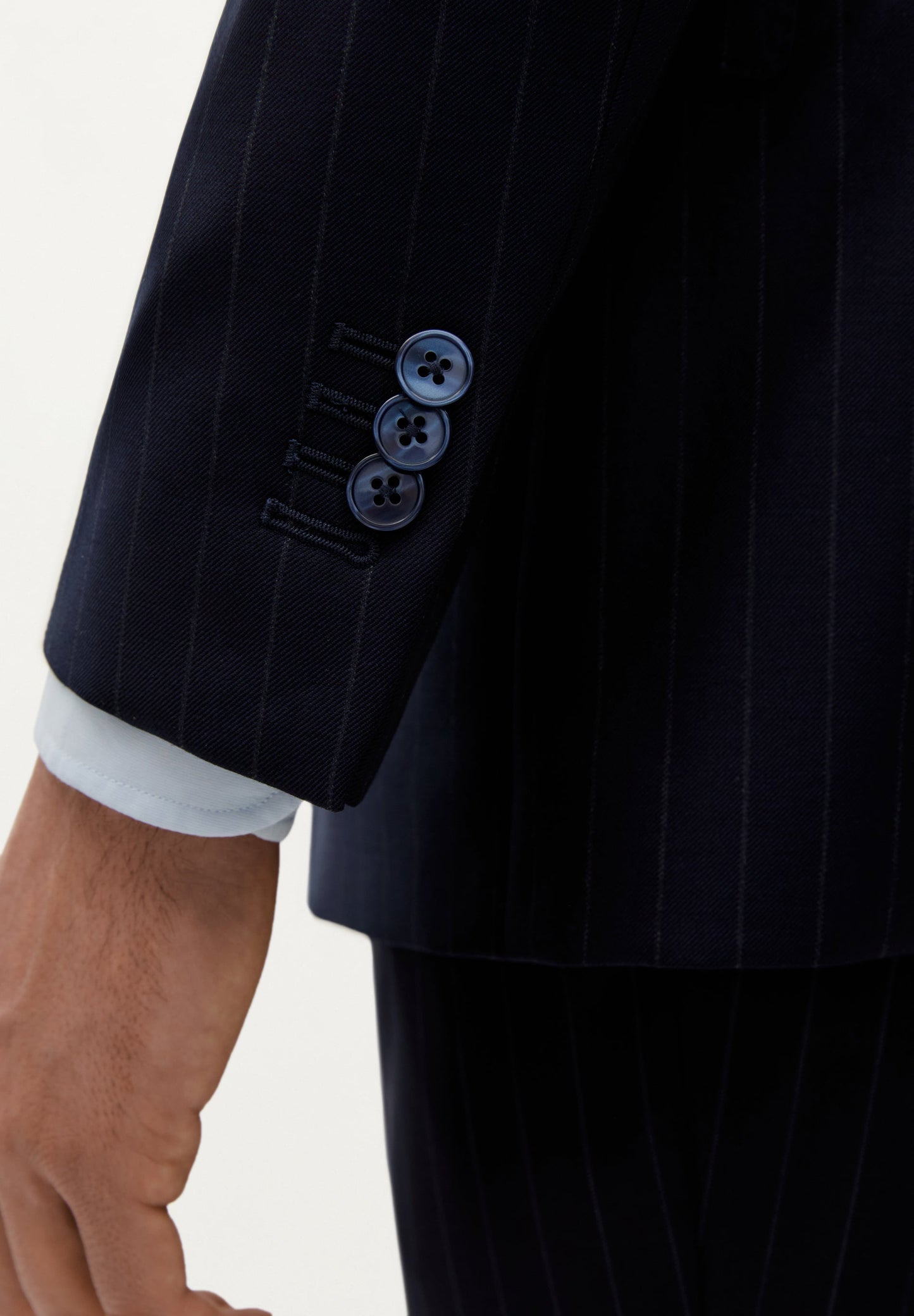 WOOL PINSTRIPE BLAZER